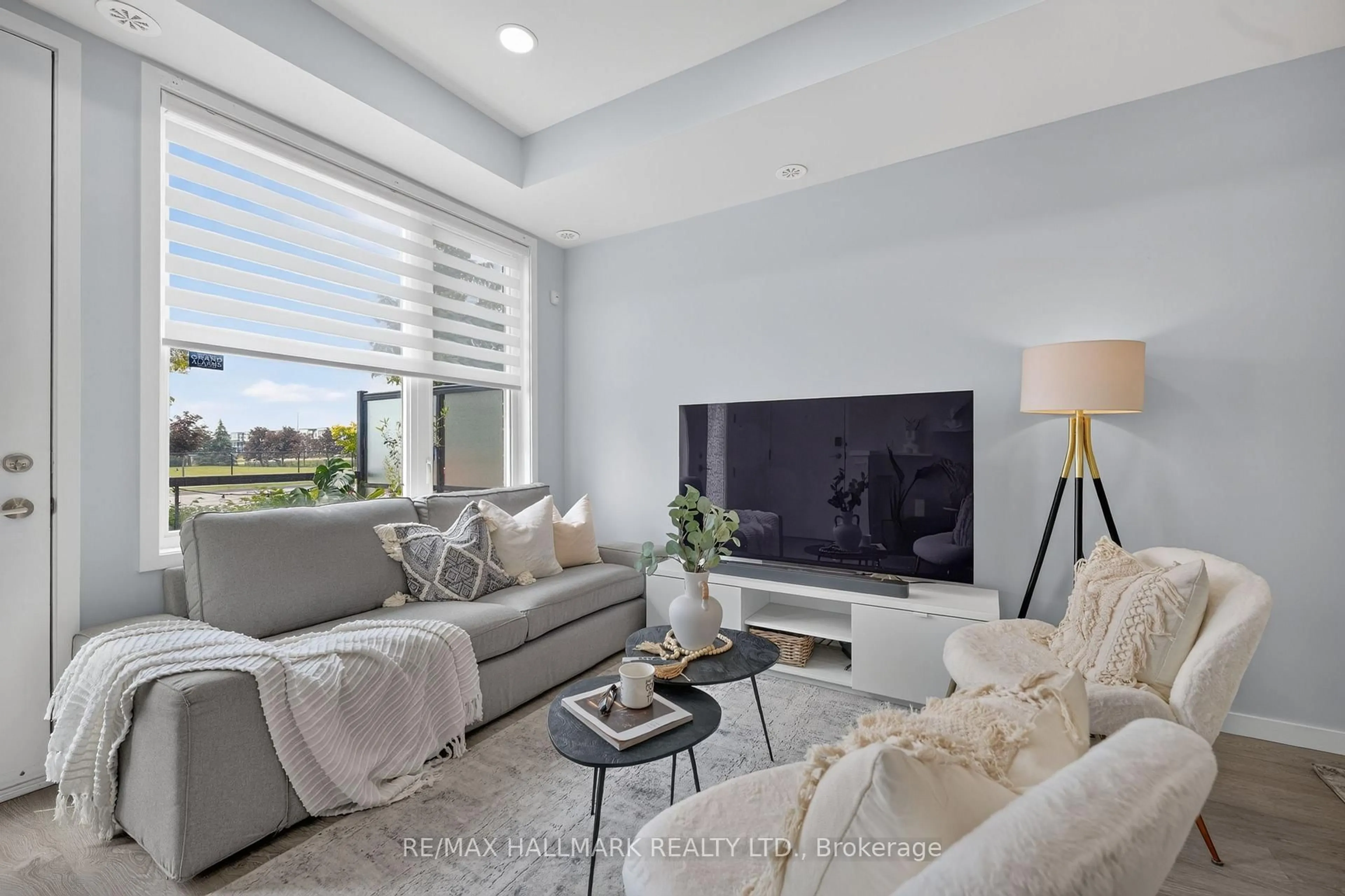 Living room with furniture, unknown for 1711 Pure Springs Blvd #508, Pickering Ontario L1X 0E3