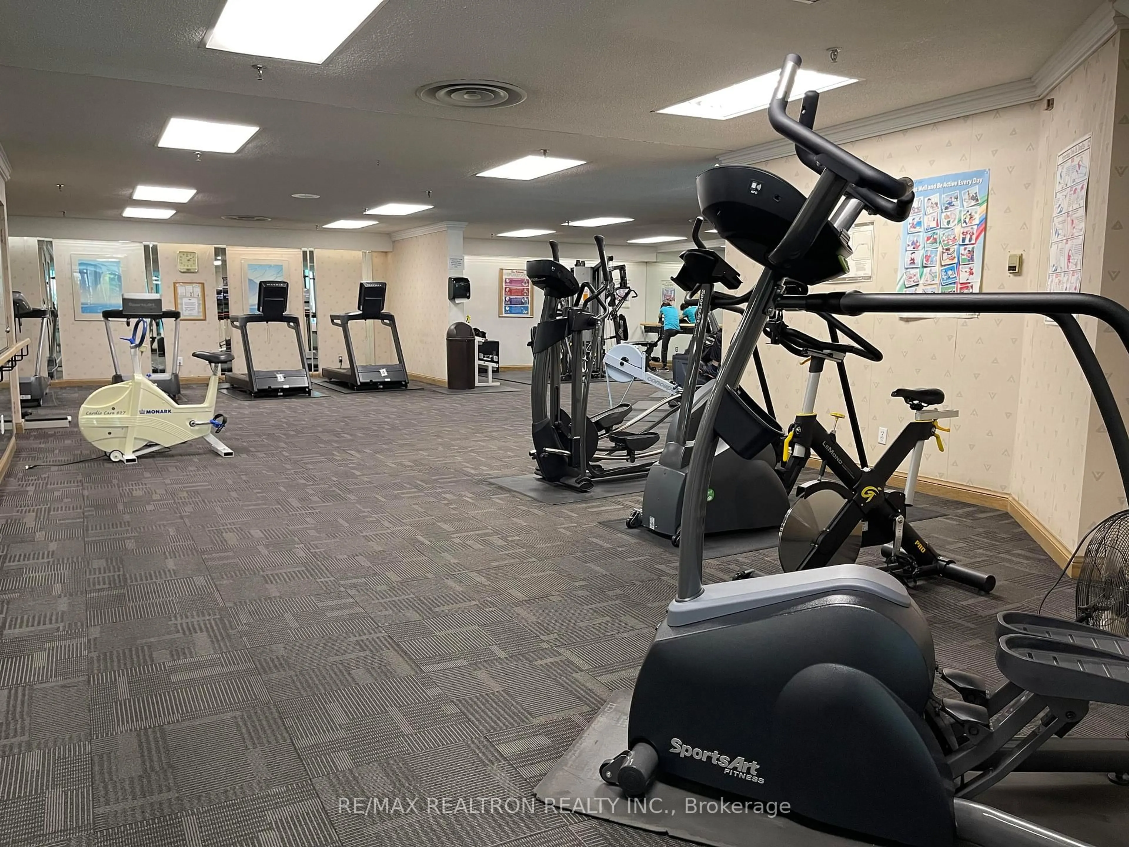 Gym or fitness room for 55 Bamburgh Circ #114, Toronto Ontario M1W 3V4