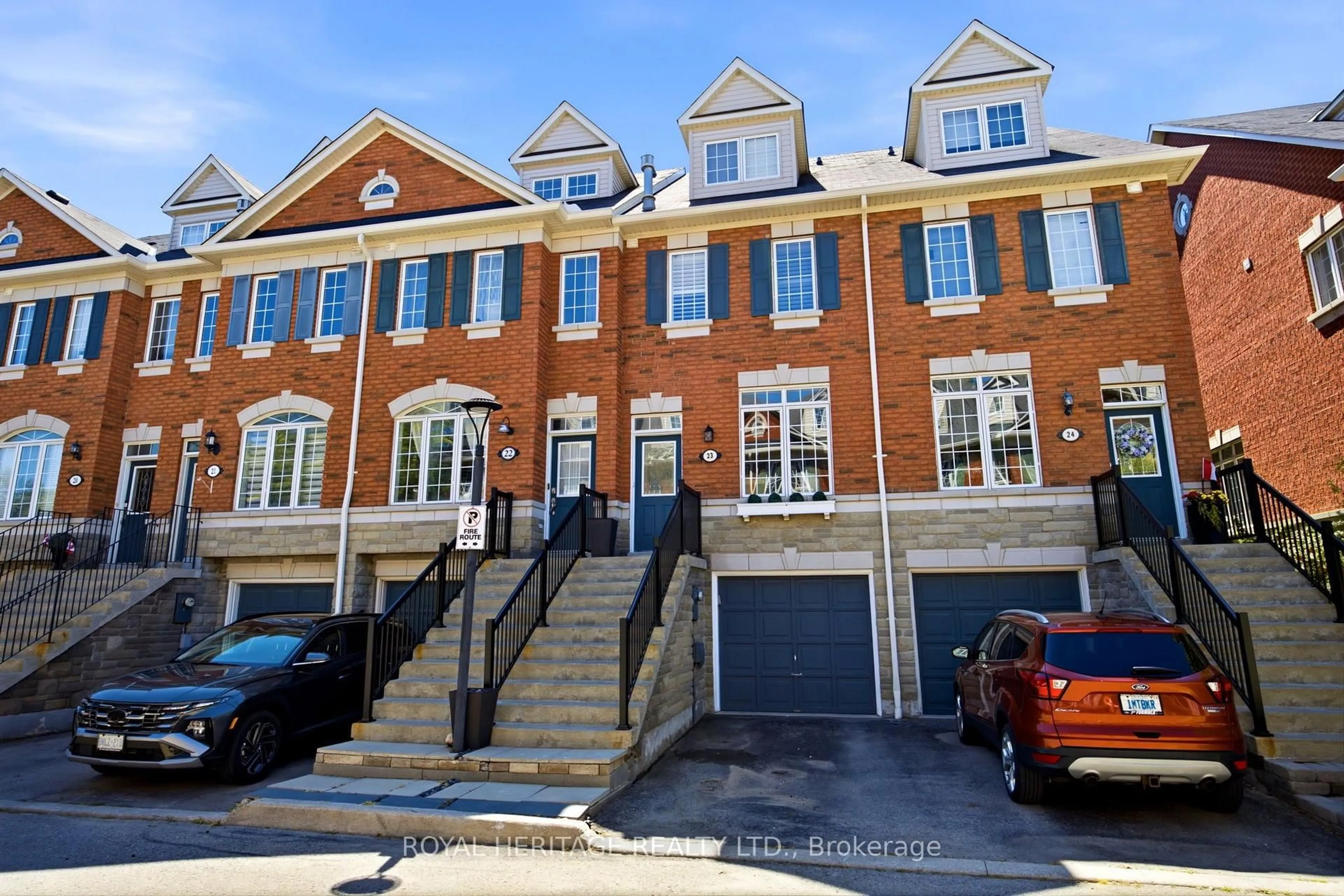 A pic from outside/outdoor area/front of a property/back of a property/a pic from drone, street for 1330 Altona Rd #23, Pickering Ontario L1V 7E8