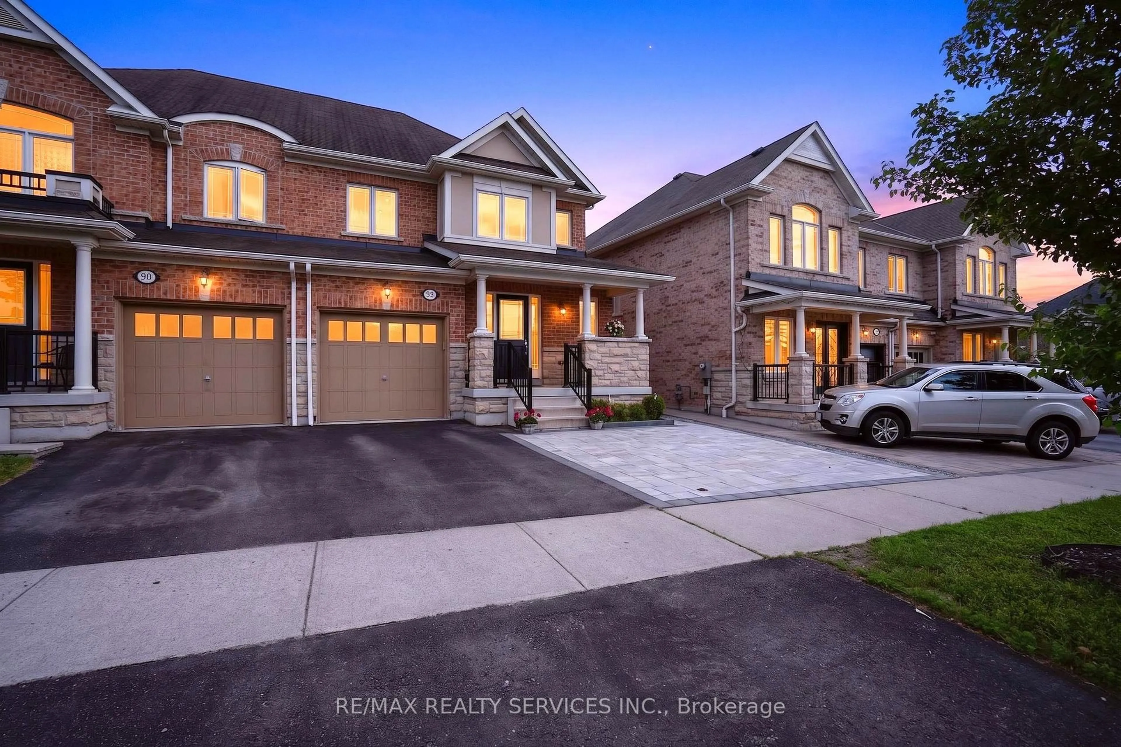 Home with brick exterior material, street for 92 Snowling Dr, Ajax Ontario L1Z 0G1