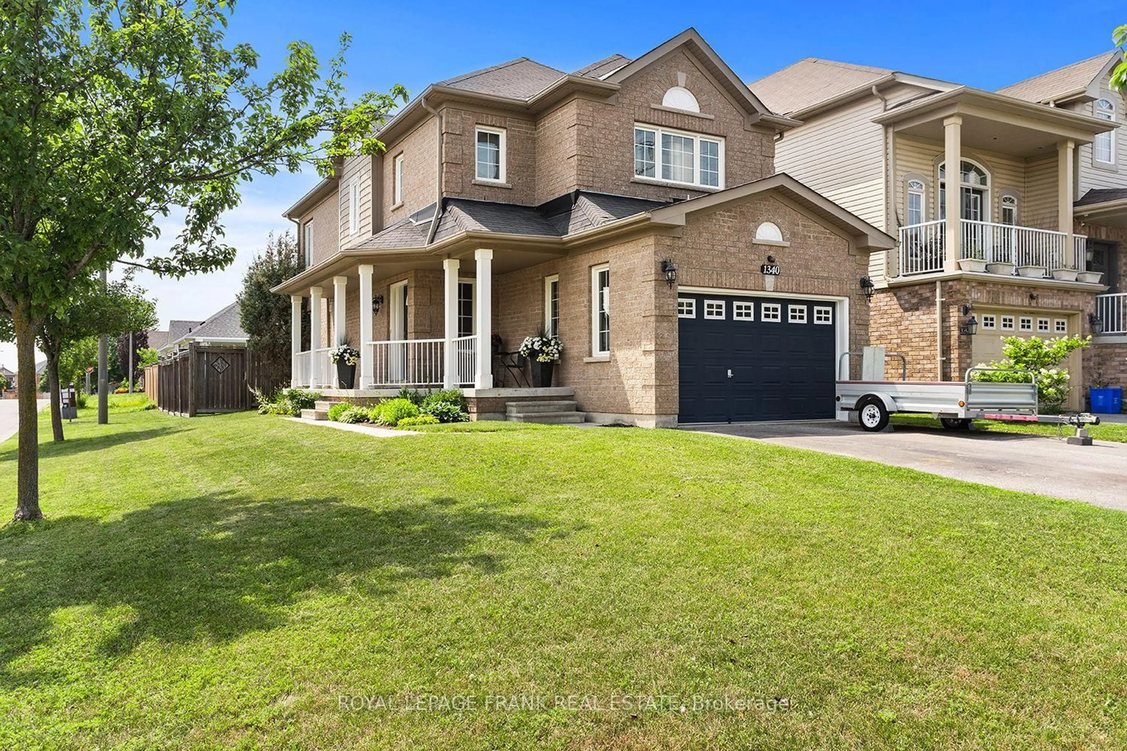 Home with brick exterior material, street for 1340 Wadebridge Cres, Oshawa Ontario L1K 3B2