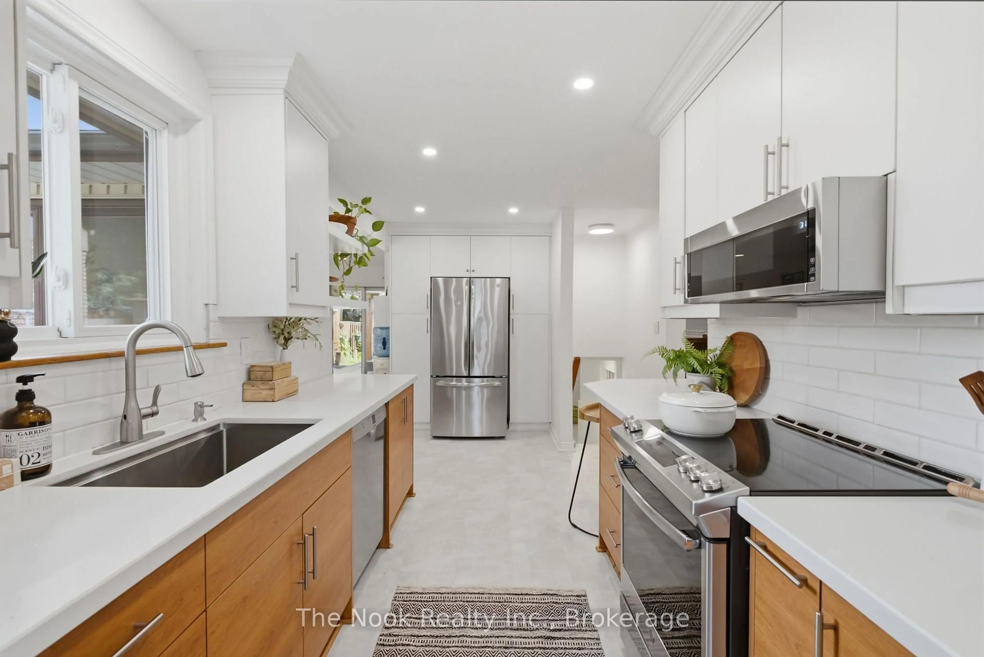 Contemporary kitchen, ceramic/tile floor for 1131 Eldorado Ave, Oshawa Ontario L1K 1E7