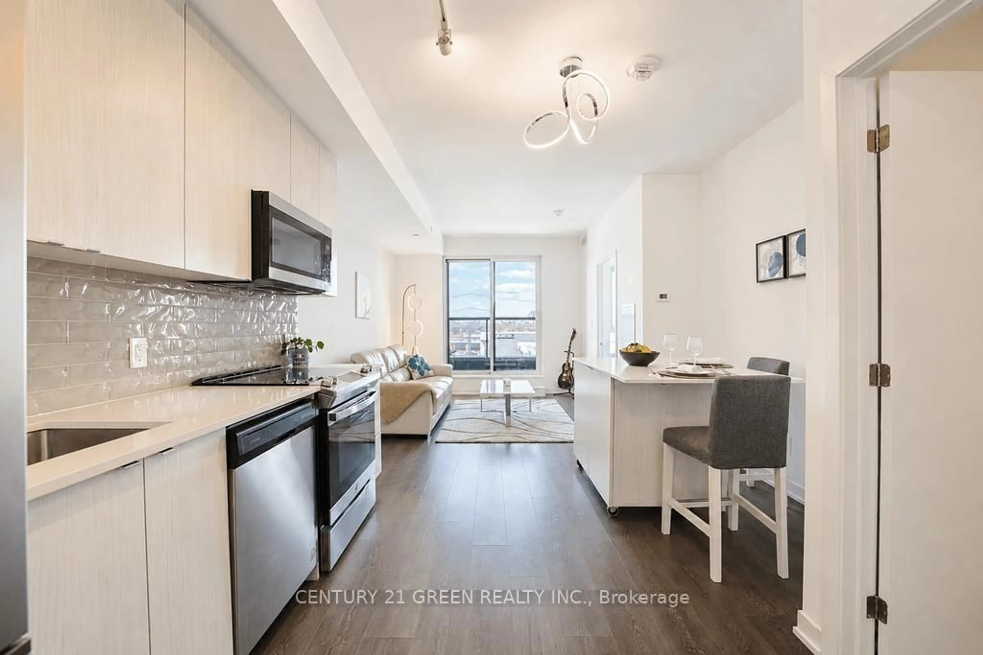 Open concept kitchen, unknown for 1401 O'connor Dr #415, Toronto Ontario M4B 2V5