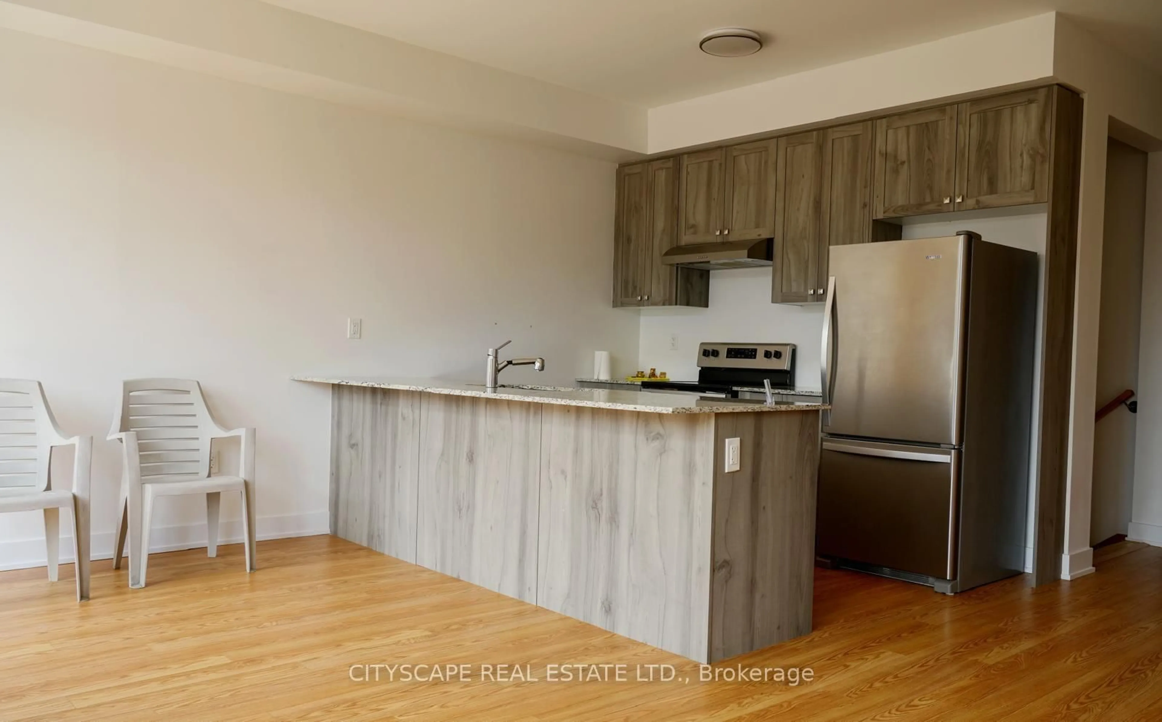 Standard kitchen, wood/laminate floor for 19 Lively Way, Whitby Ontario L1R 0S3
