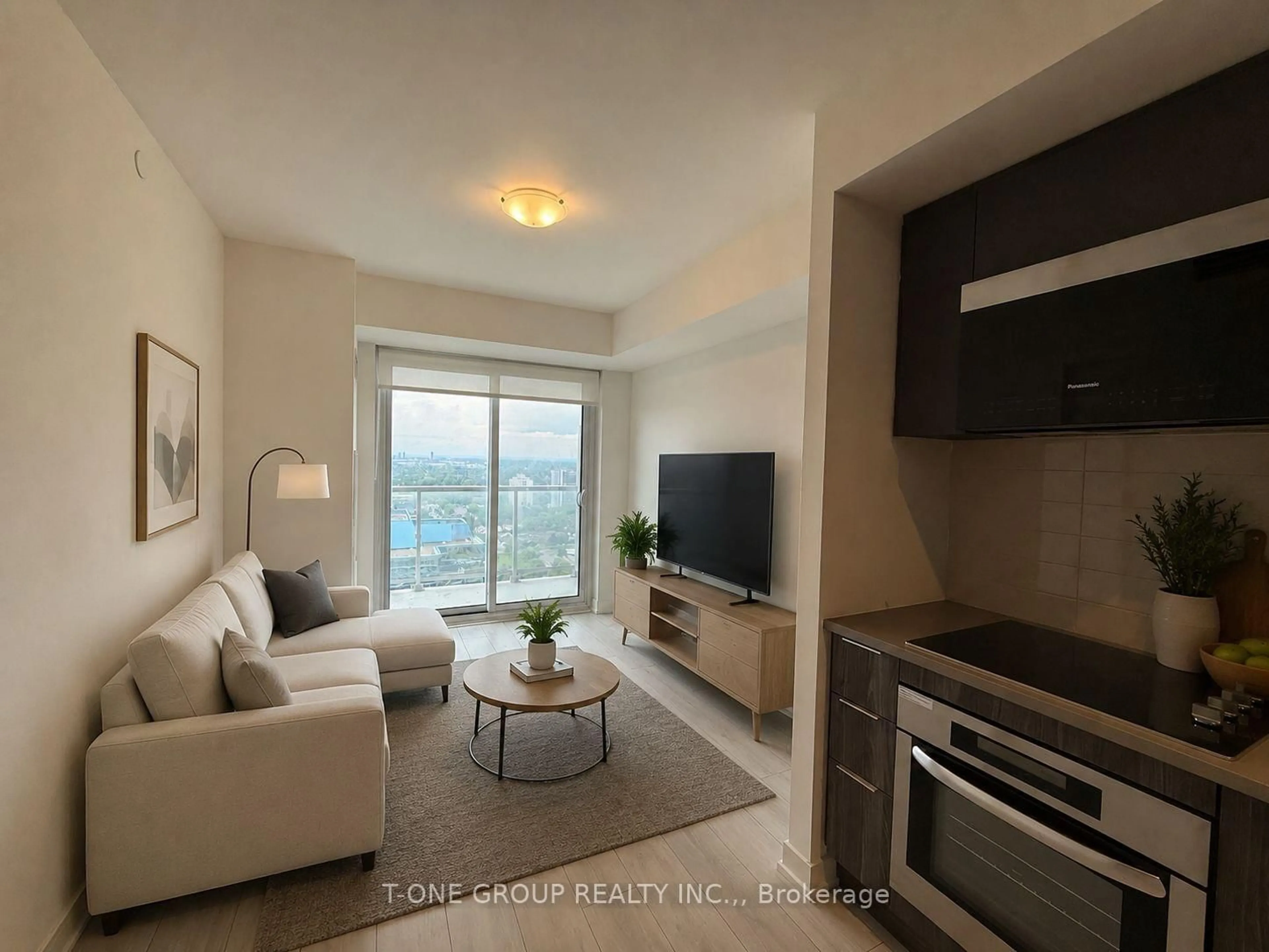 Living room with furniture, unknown for 2031 Kennedy Rd #2818, Toronto Ontario M1T 0B8