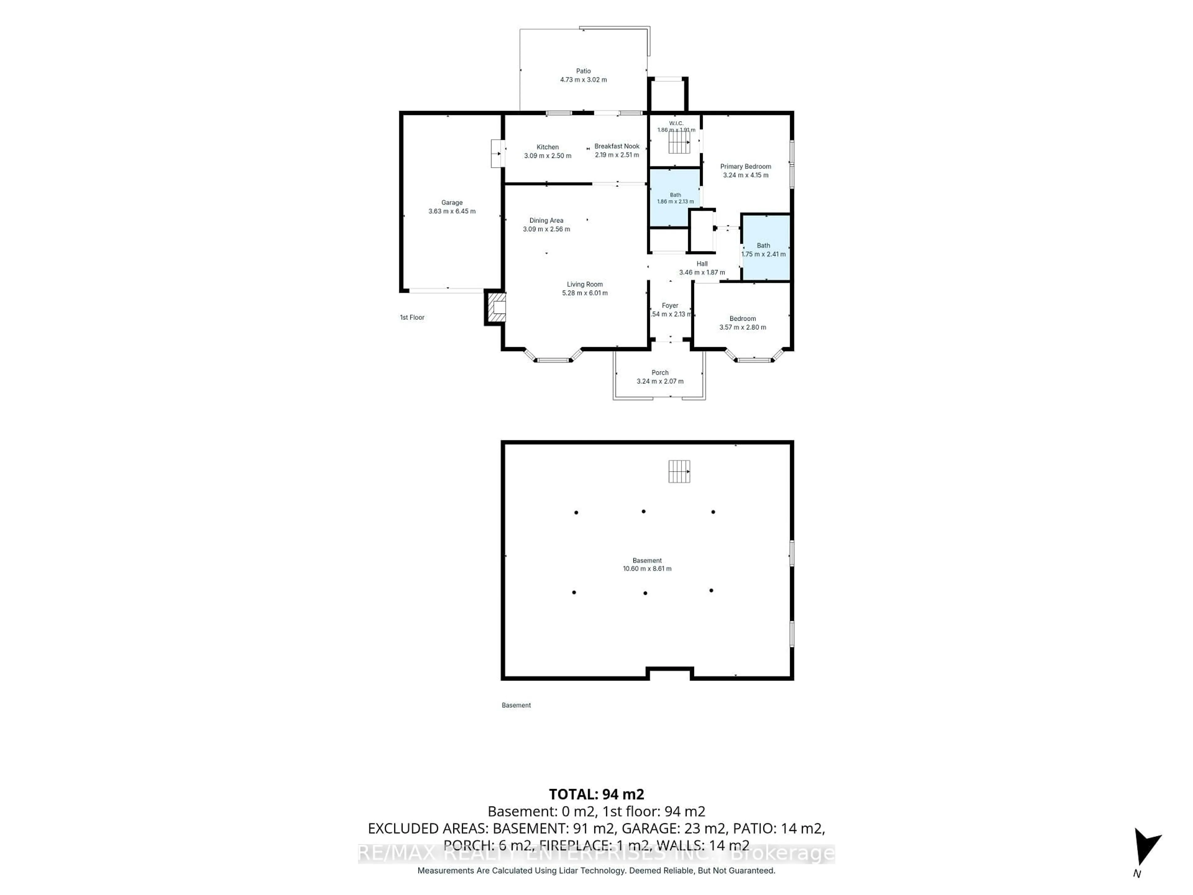 Floor plan for 1 Huron Crt, Clarington Ontario L1B 1A2