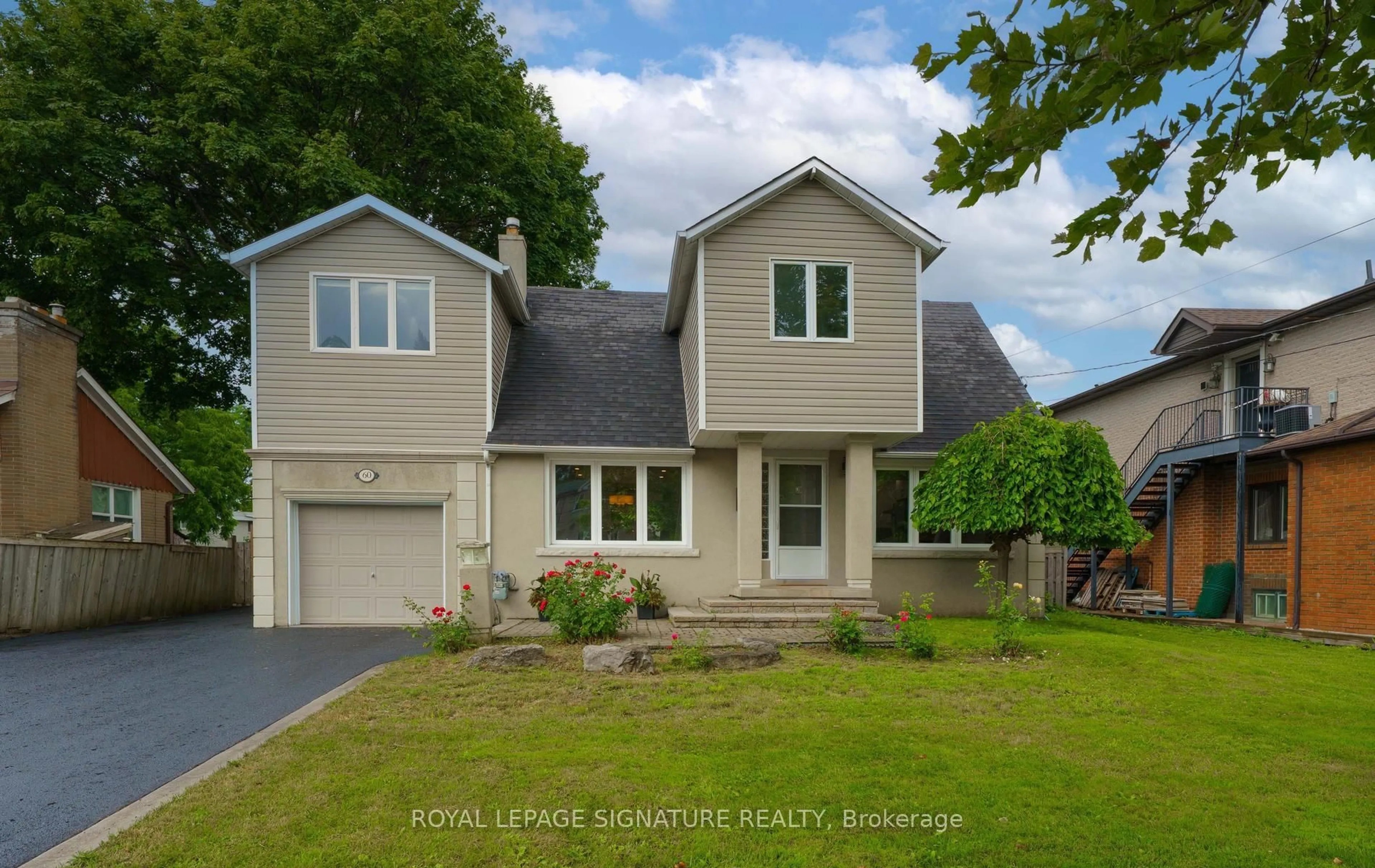 Home with vinyl exterior material, street for 60 Aragon Ave, Toronto Ontario M1T 1X9