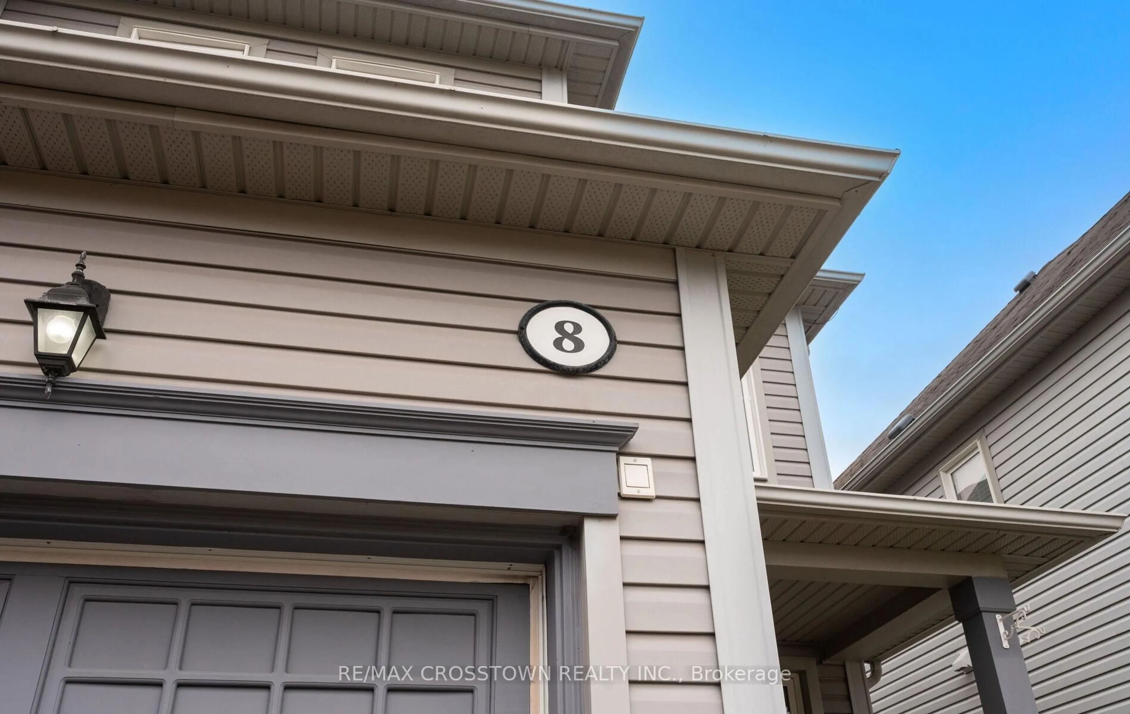 Home with vinyl exterior material, street for 8 Aldonschool Crt, Ajax Ontario L1S 0C5