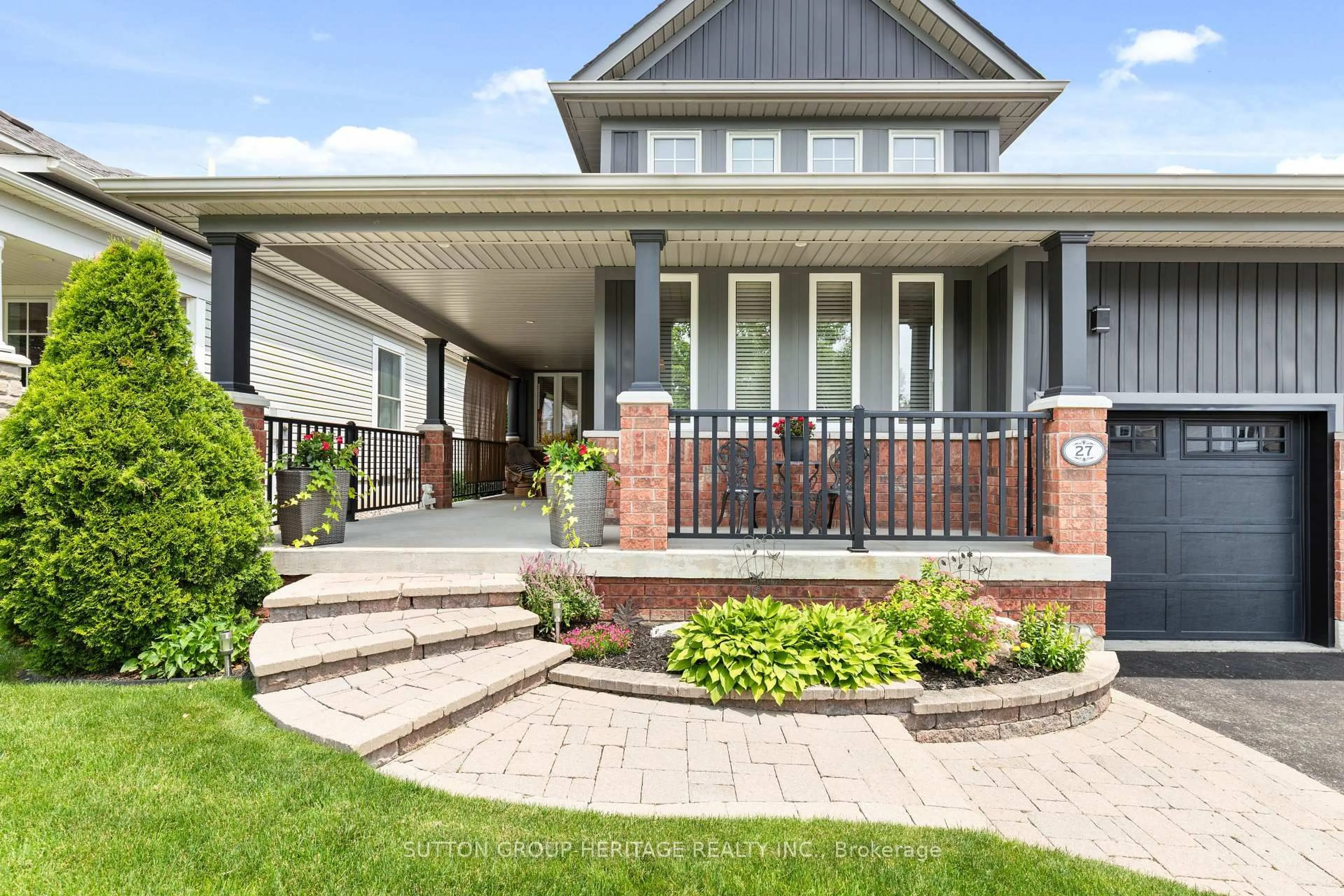 Home with brick exterior material, street for 27 Kimberly Dr, Whitby Ontario L1M 1K5