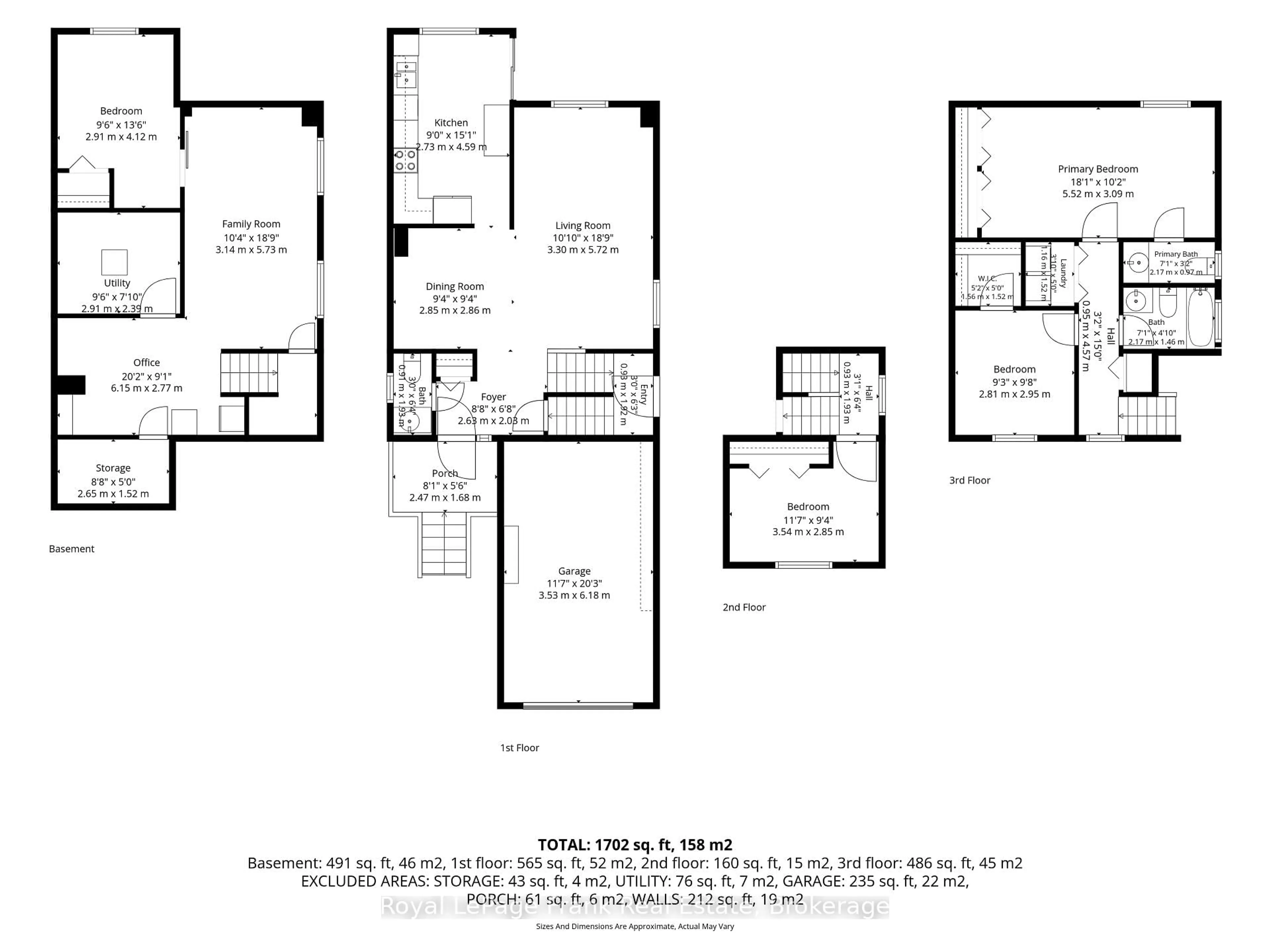Floor plan for 9 Giles Crt, Whitby Ontario L1N 8T6