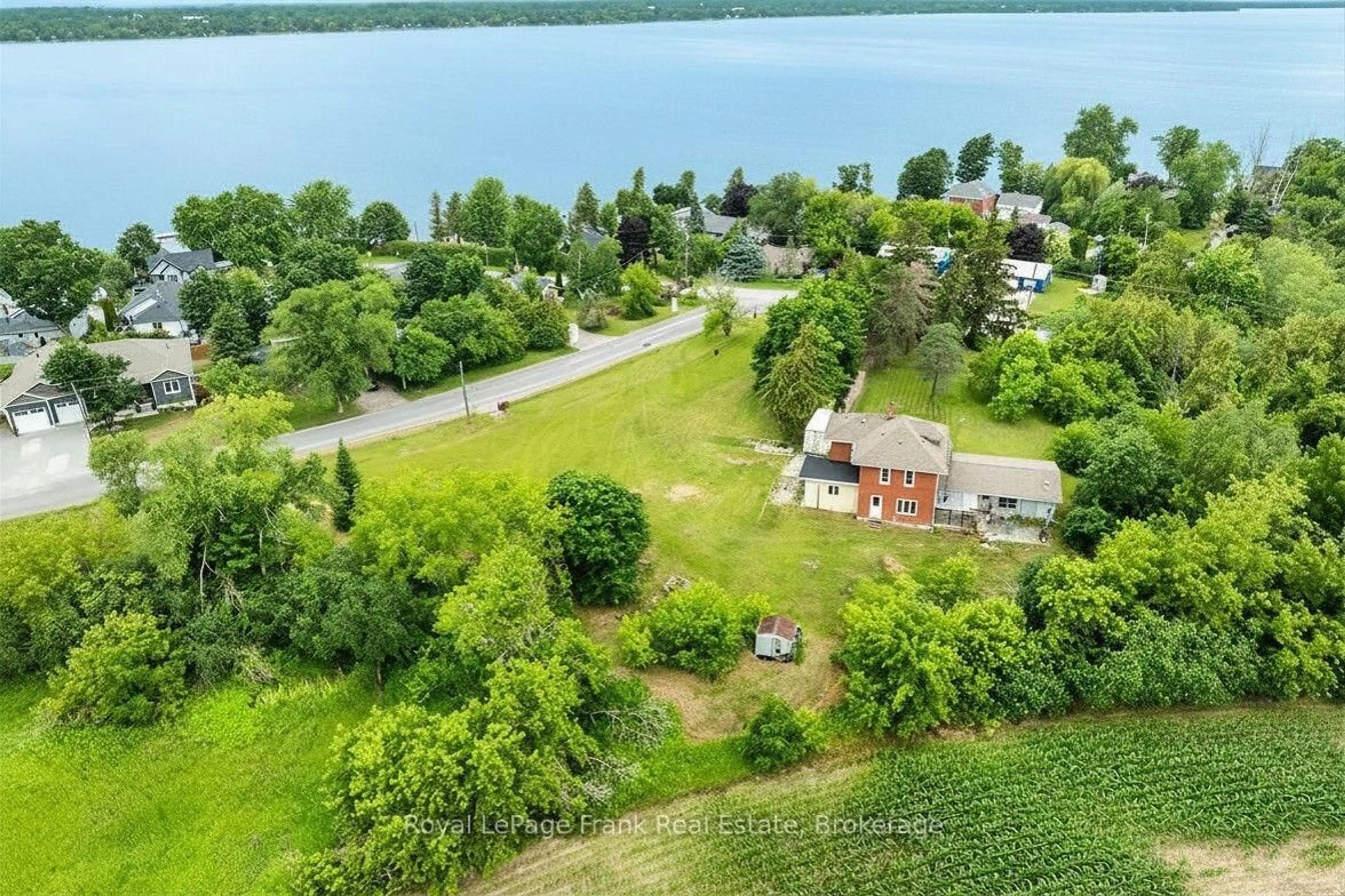 A pic from outside/outdoor area/front of a property/back of a property/a pic from drone, water/lake/river/ocean view for 3 Summit Dr, Scugog Ontario L0B 1E0