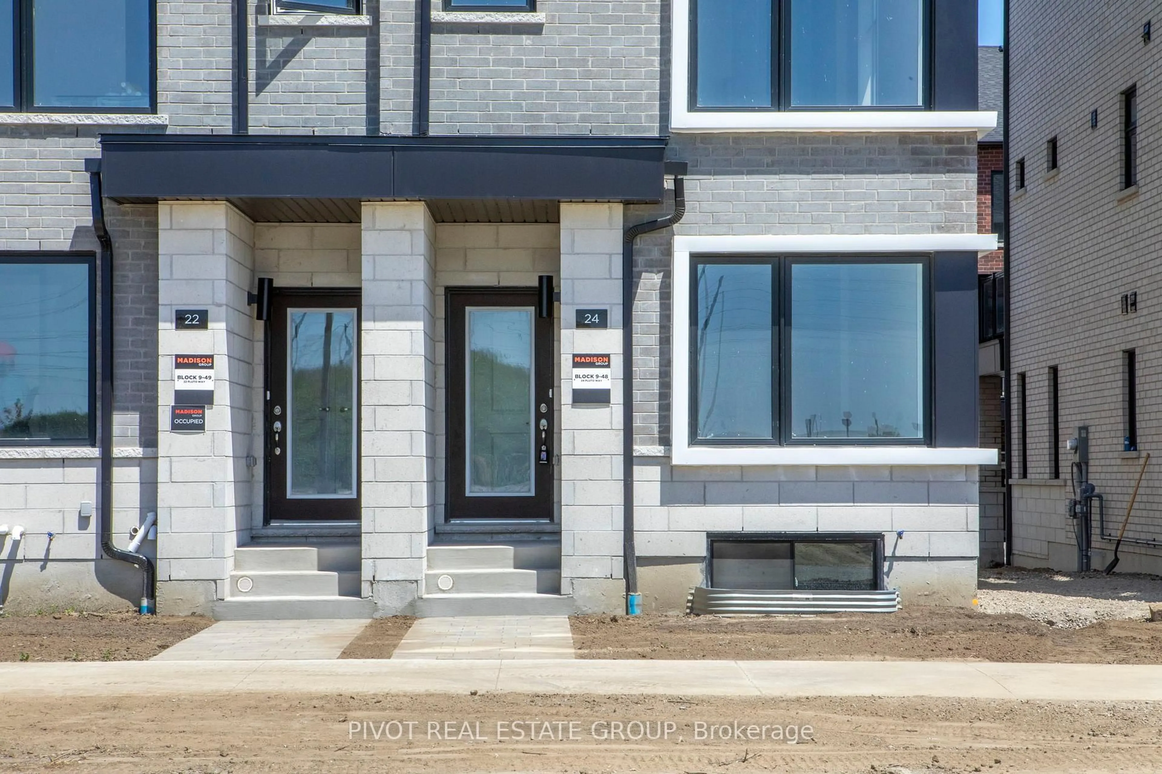 Home with brick exterior material, street for 24 Pluto Way, Whitby Ontario L1M 0M7