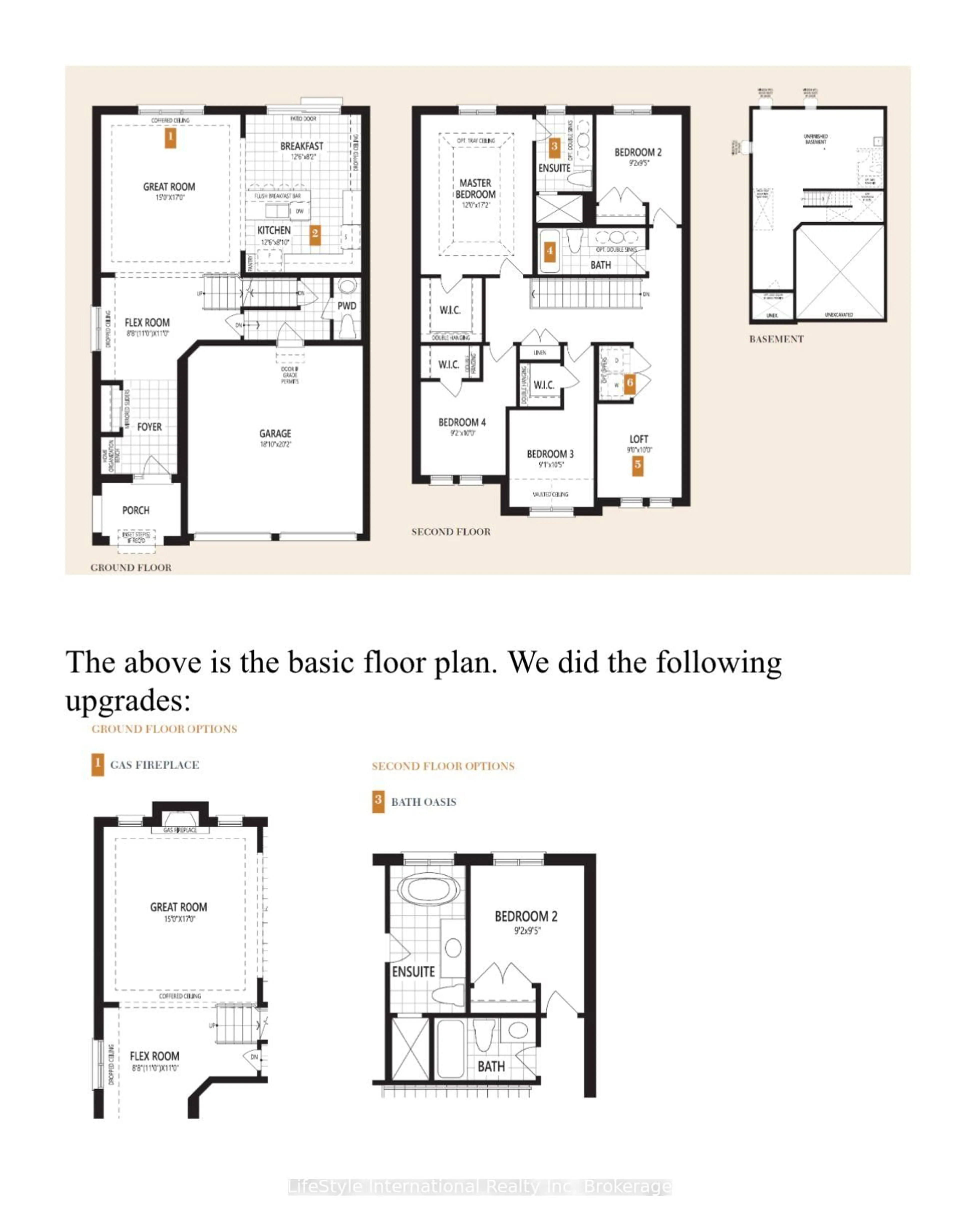 Floor plan for 68 Barkerville Dr, Whitby Ontario L1P 0L8