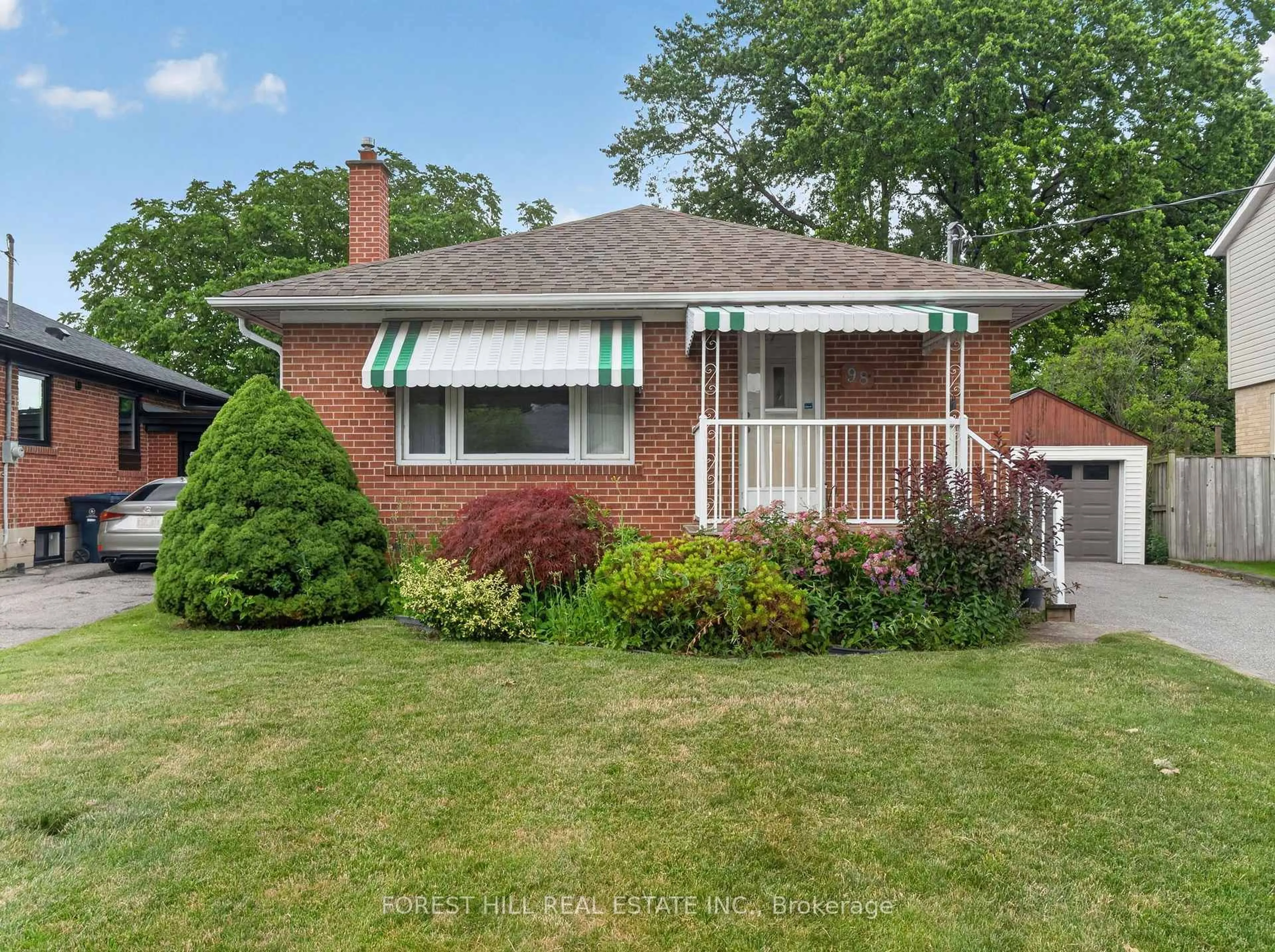Home with brick exterior material, street for 98 Marchington Circ, Toronto Ontario M1R 3M7