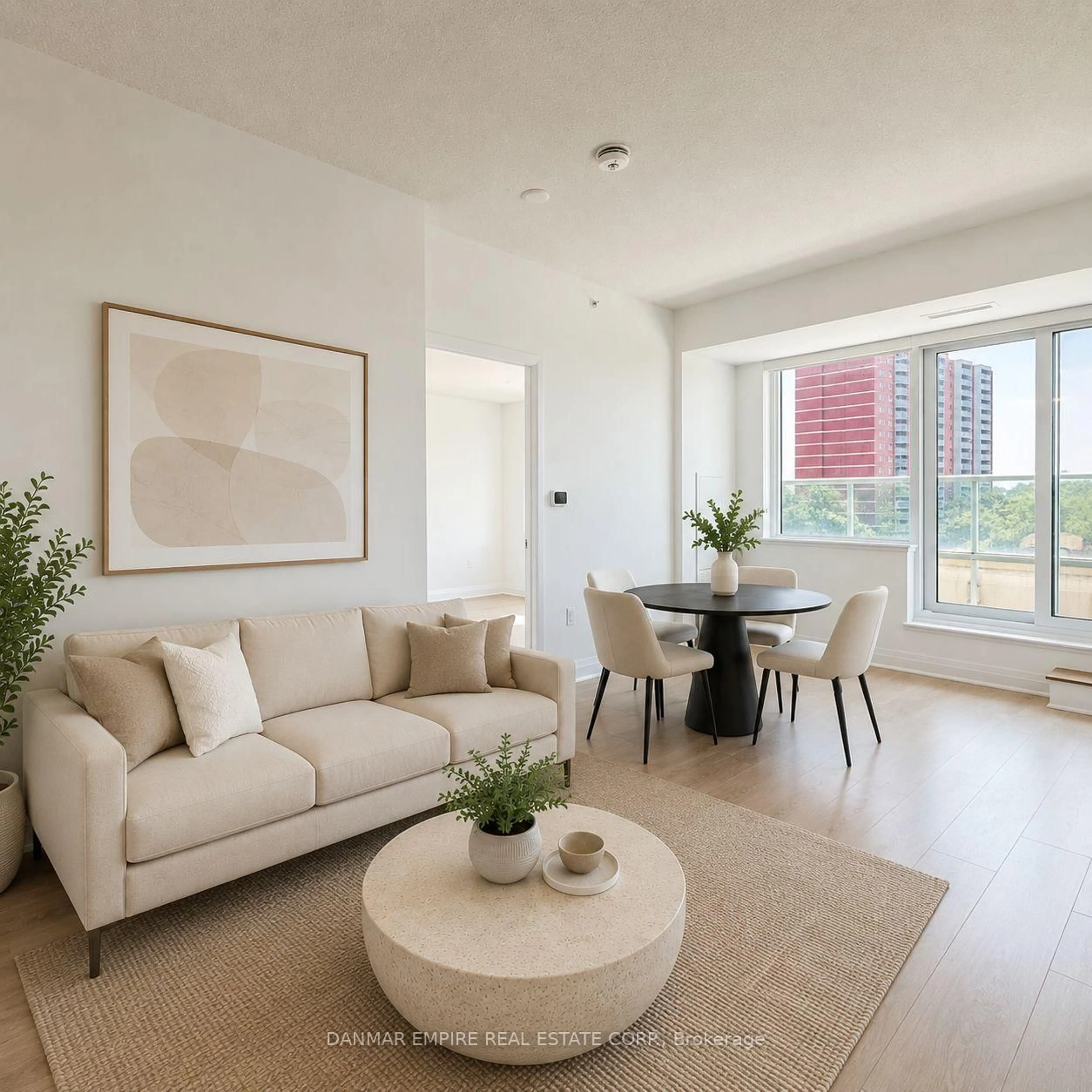 Living room with furniture, unknown for 3220 Sheppard Ave #513, Toronto Ontario M1T 0B7