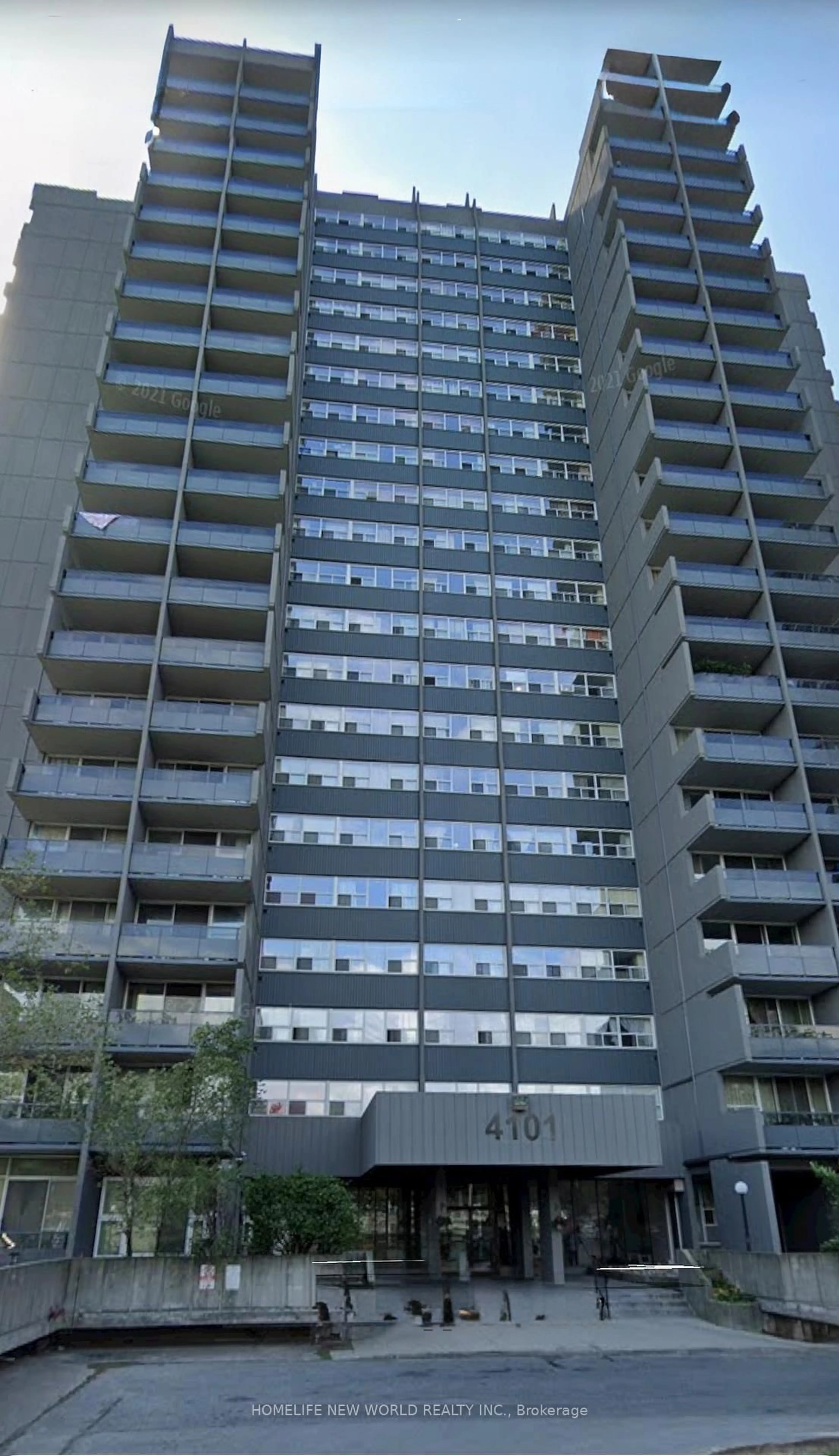 A pic from outside/outdoor area/front of a property/back of a property/a pic from drone, city buildings view from balcony for 4101 Sheppard Ave #1501, Toronto Ontario M1S 3H3