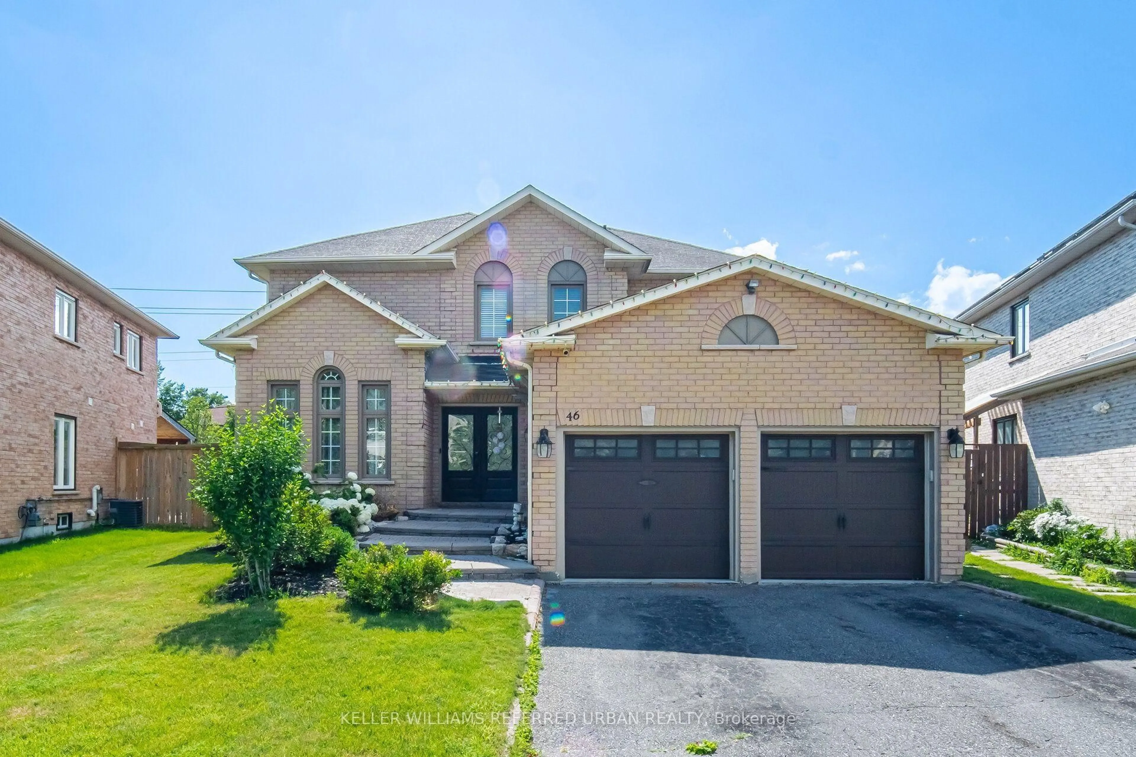 Home with brick exterior material, street for 46 Lipton Cres, Whitby Ontario L1R 1W7