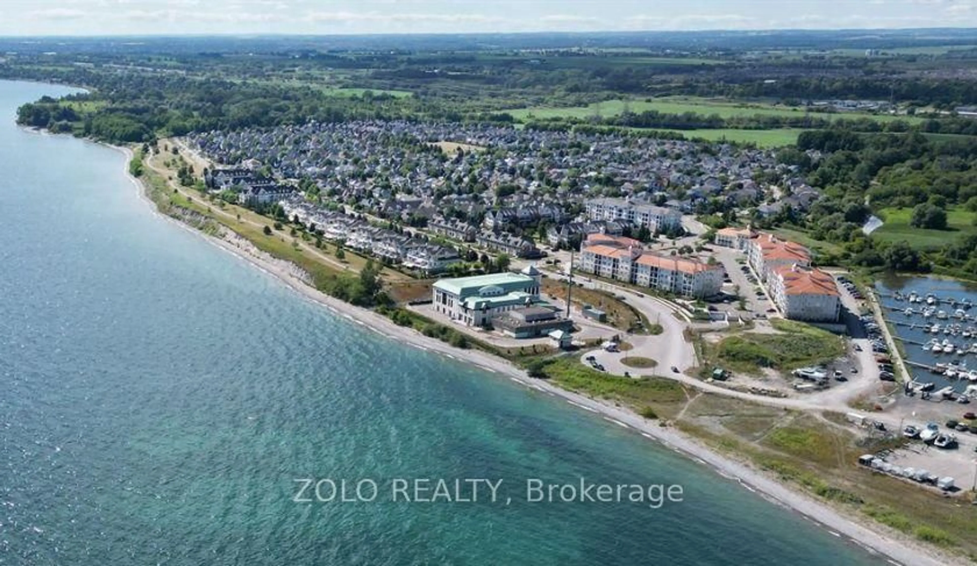 A pic from outside/outdoor area/front of a property/back of a property/a pic from drone, water/lake/river/ocean view for 65 Shipway Ave, Clarington Ontario L1B 0W2