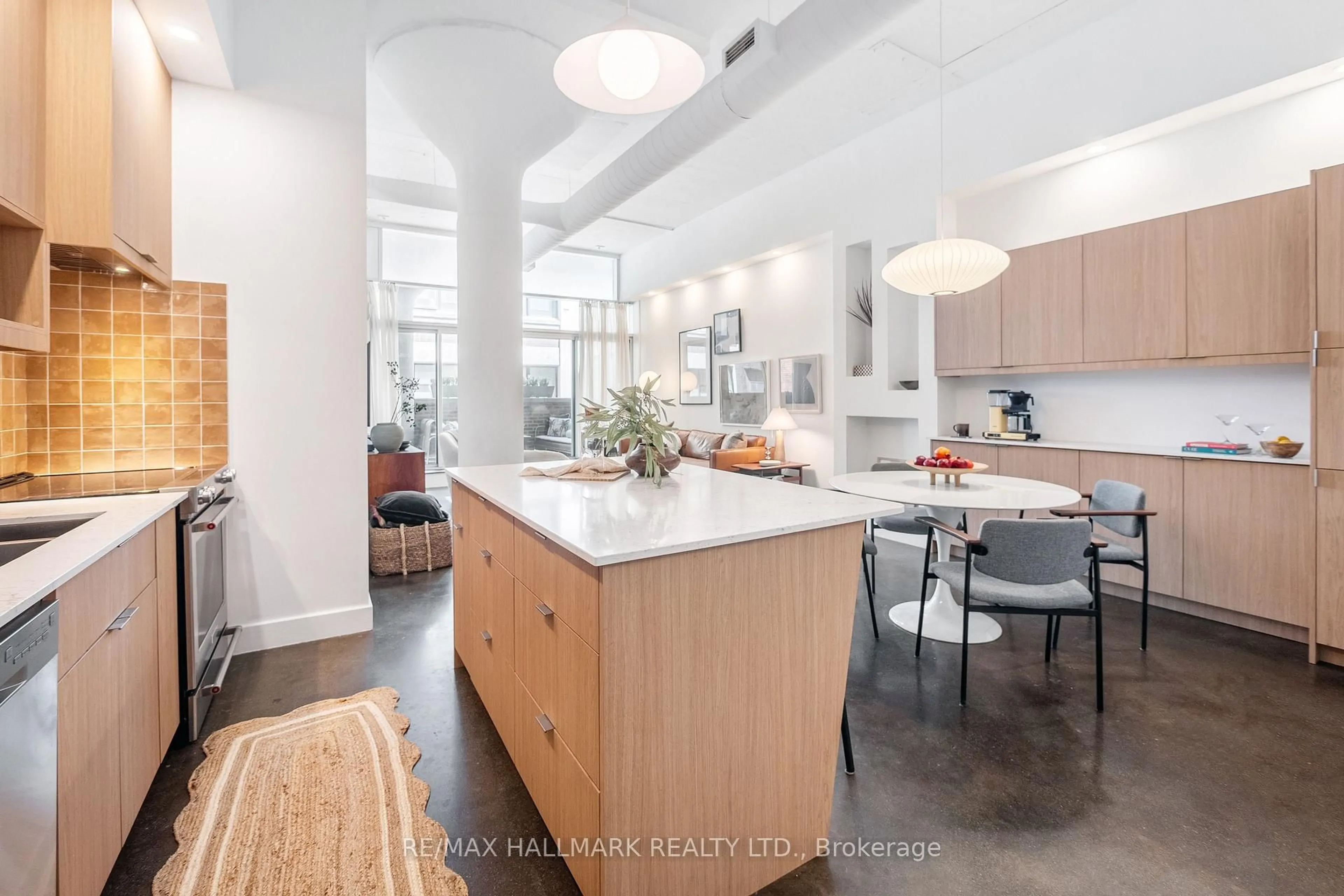 Open concept kitchen, unknown for 233 Carlaw Ave #406, Toronto Ontario M4M 3N6