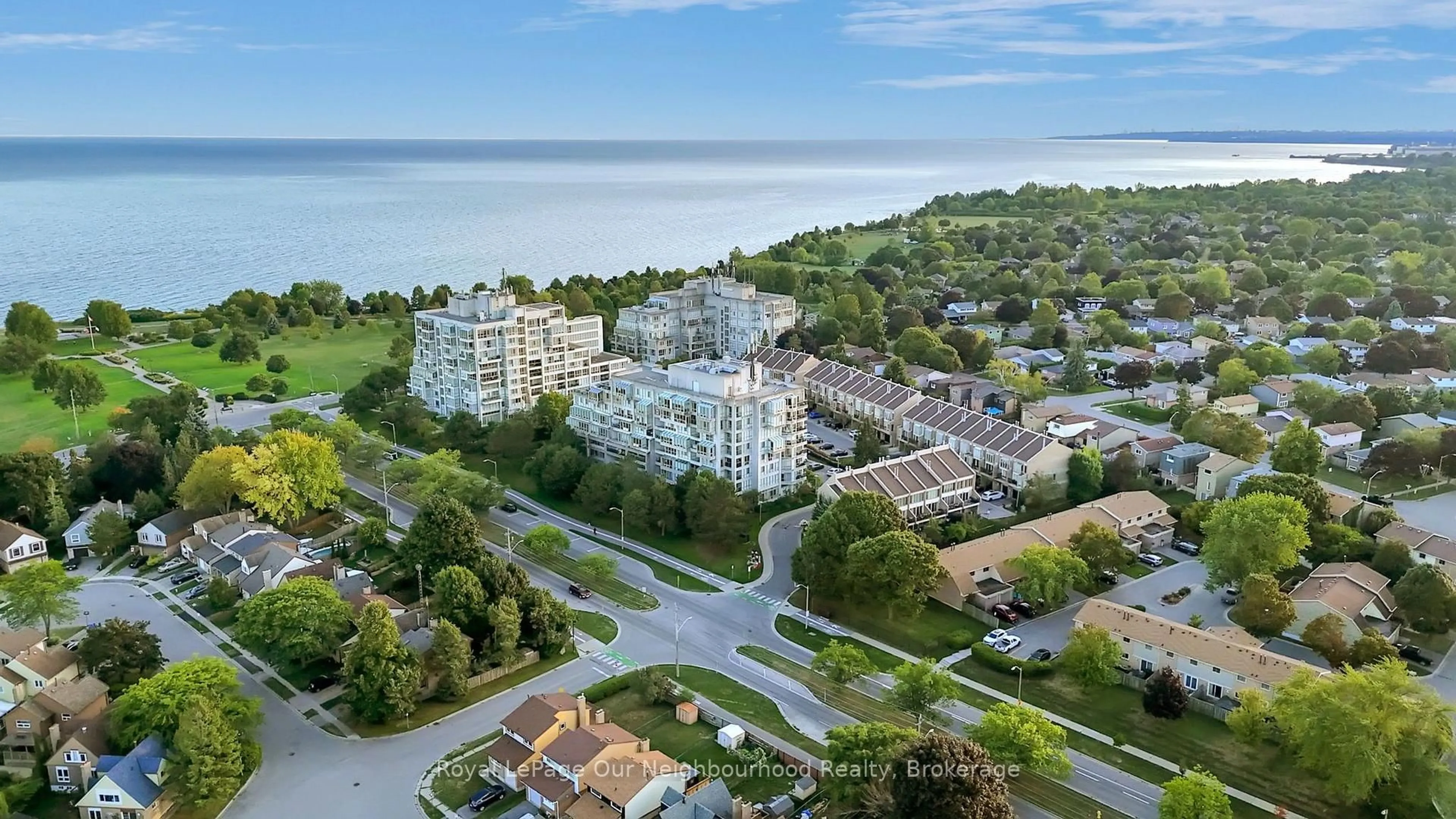 A pic from outside/outdoor area/front of a property/back of a property/a pic from drone, water/lake/river/ocean view for 25 Cumberland Lane #304, Ajax Ontario L1S 7K1