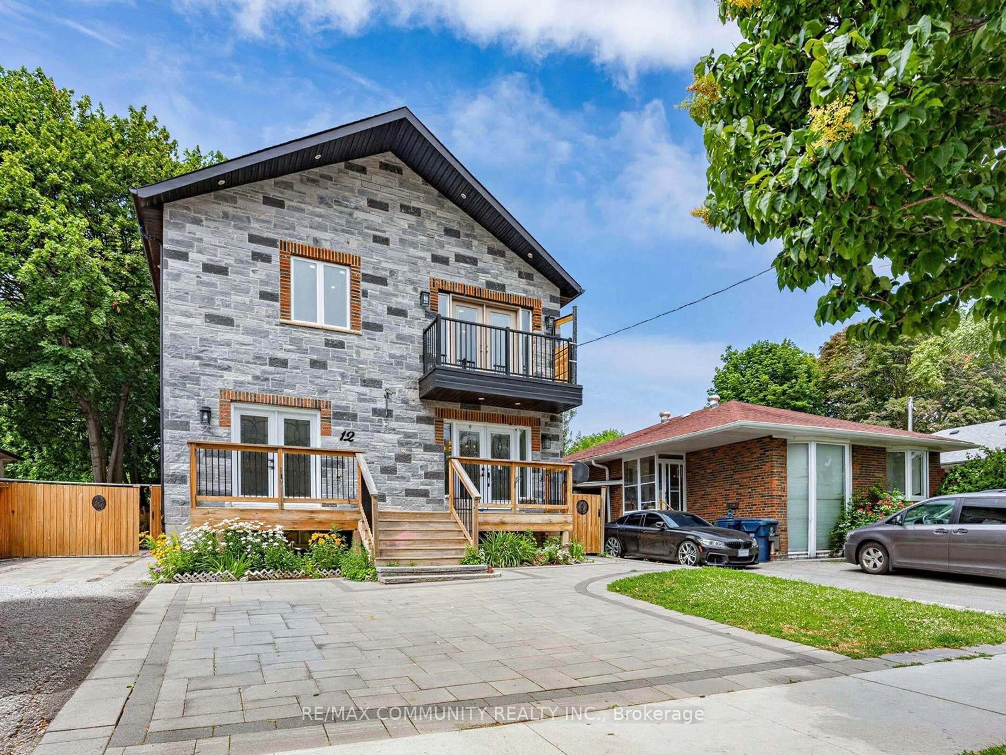 Home with brick exterior material, street for 12 Janray Dr, Toronto Ontario M1G 1Y1
