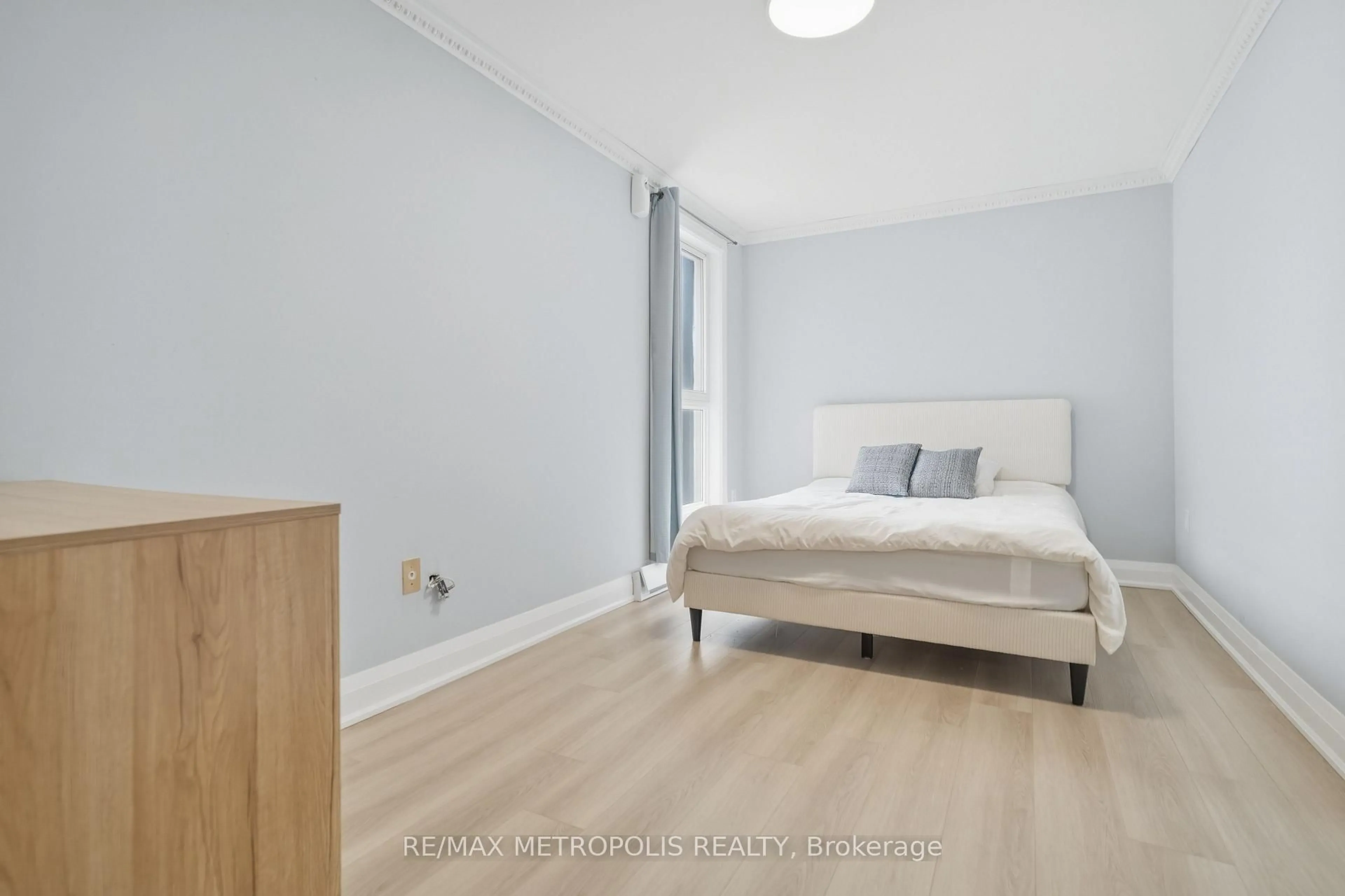 Bedroom with bed, unknown for 100 Mornelle Crt #2026, Toronto Ontario M1E 4X2