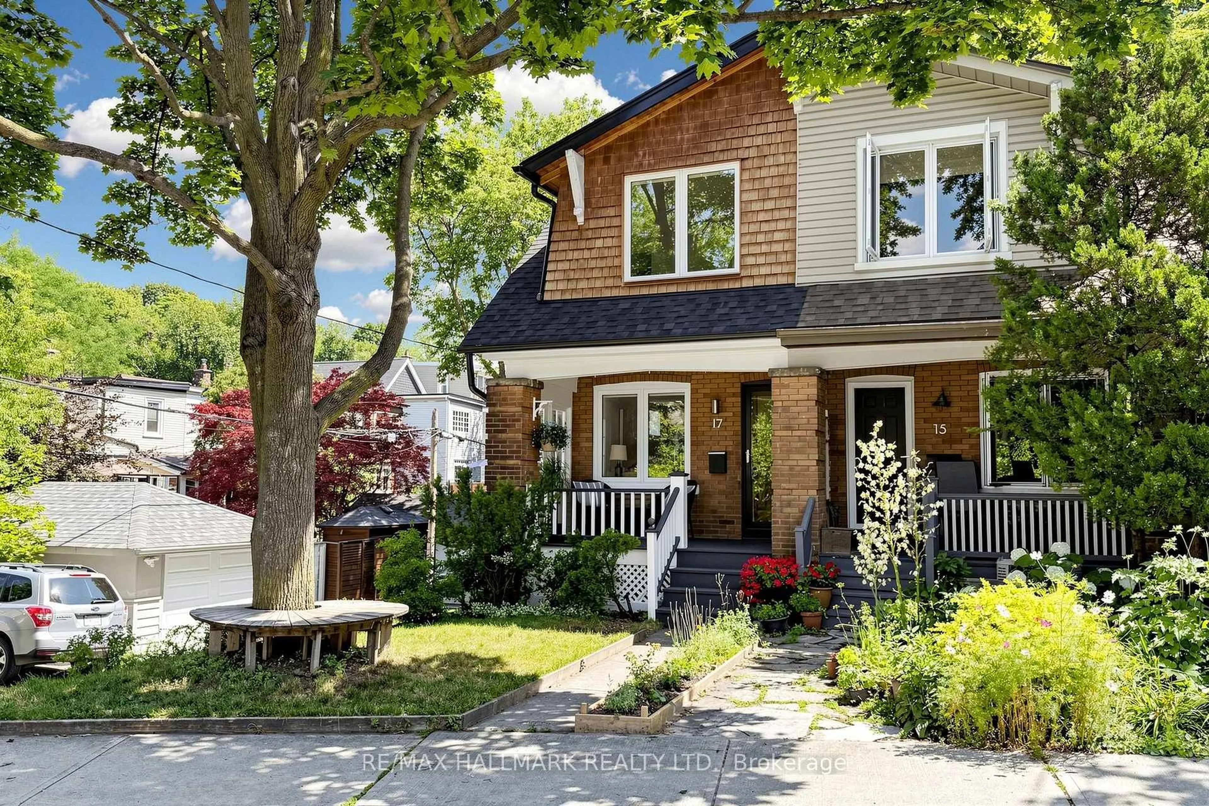 Home with brick exterior material, street for 17 Ingham Ave, Toronto Ontario M4K 2W4