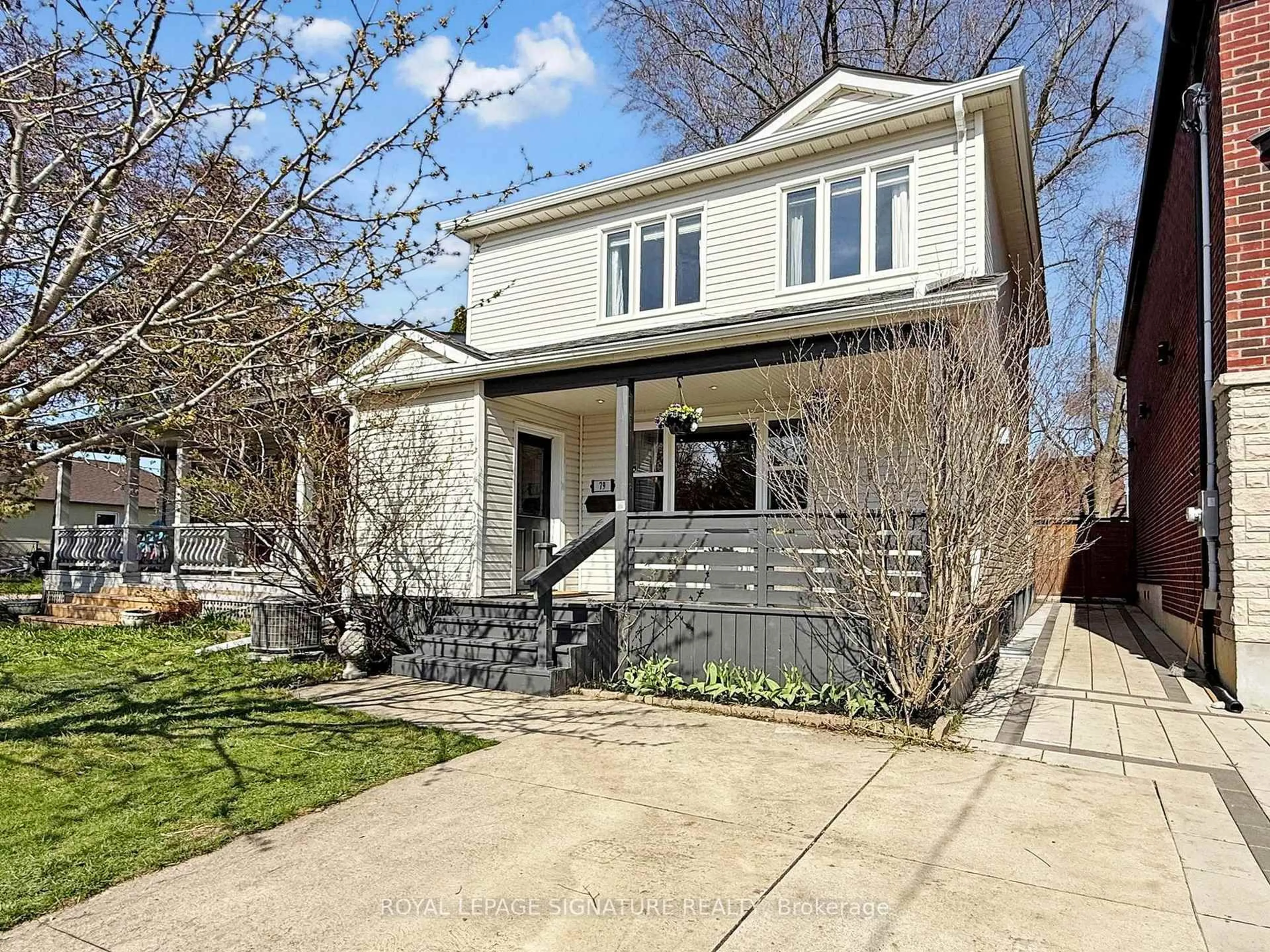 Home with brick exterior material, street for 79 Meighen Ave, Toronto Ontario M4B 2H4