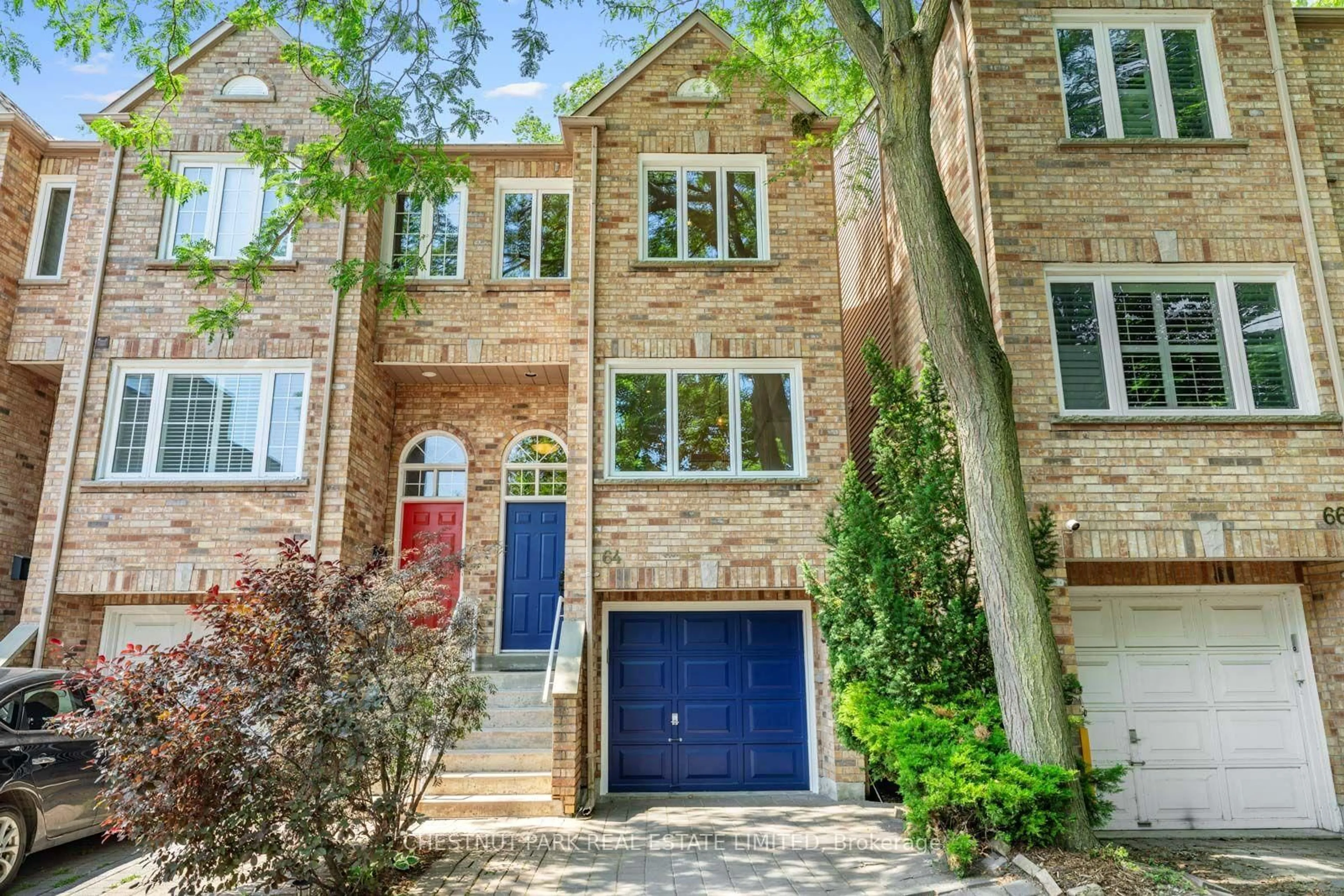 Home with brick exterior material, street for 64 Curzon St, Toronto Ontario M4M 3B4