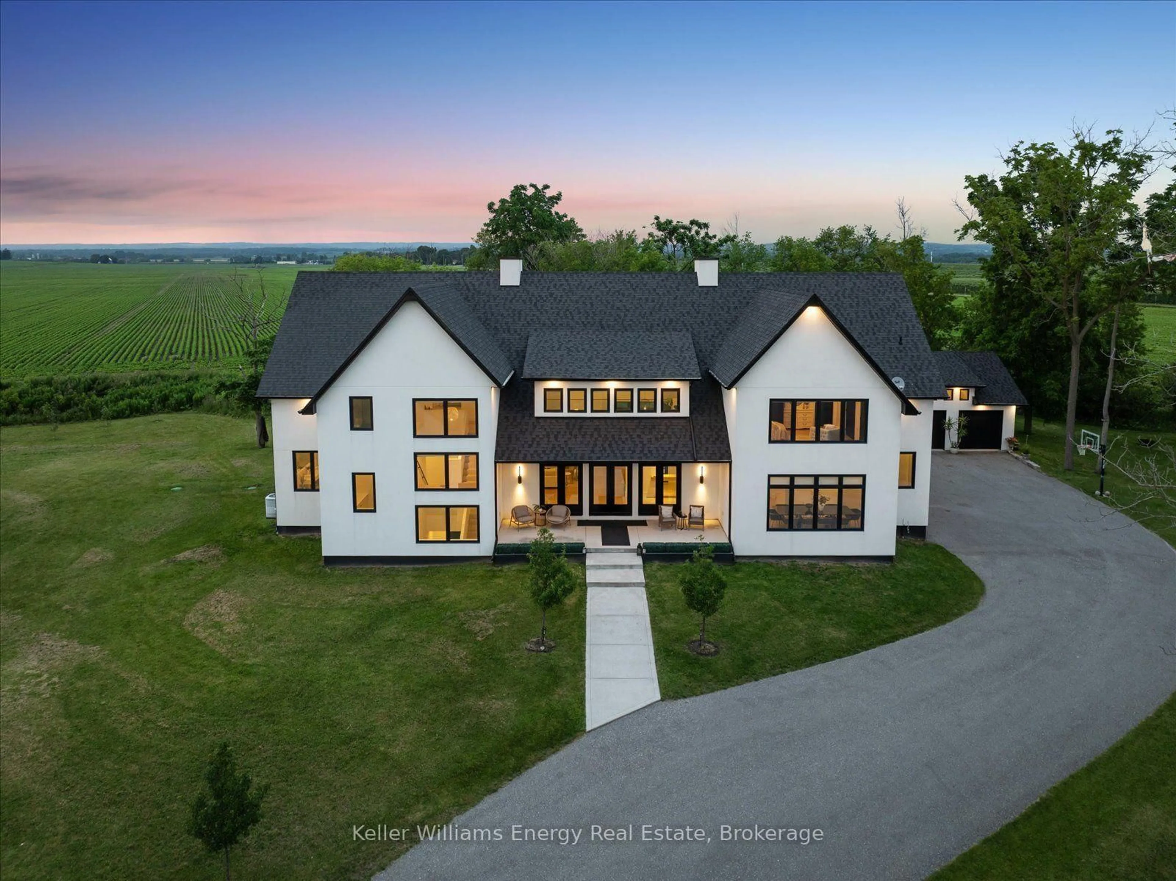 A pic from outside/outdoor area/front of a property/back of a property/a pic from drone, unknown for 3122 Highway 2, Clarington Ontario L1C 6E2