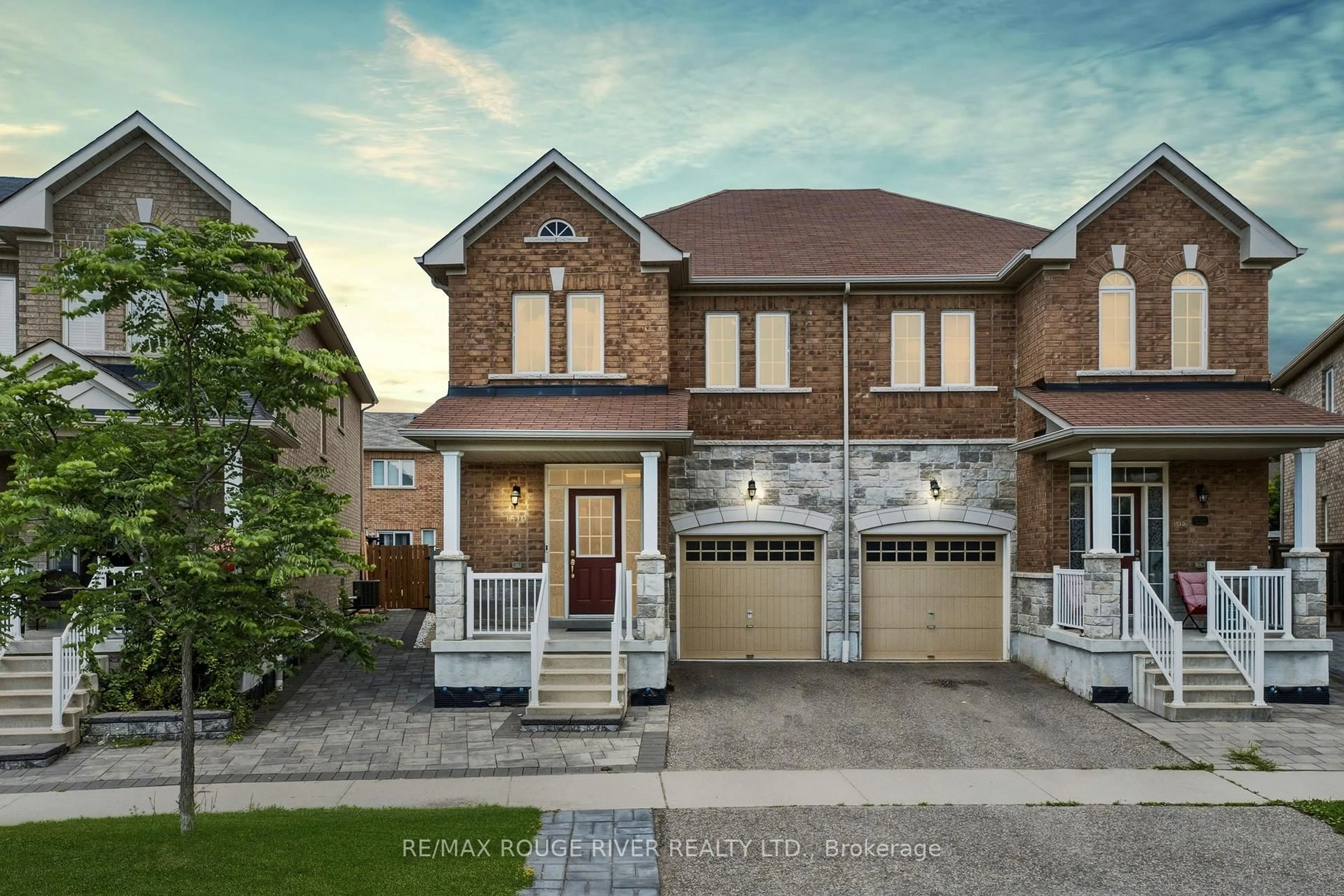 Home with brick exterior material, street for 1510 Bruny Ave, Pickering Ontario L1X 0C6