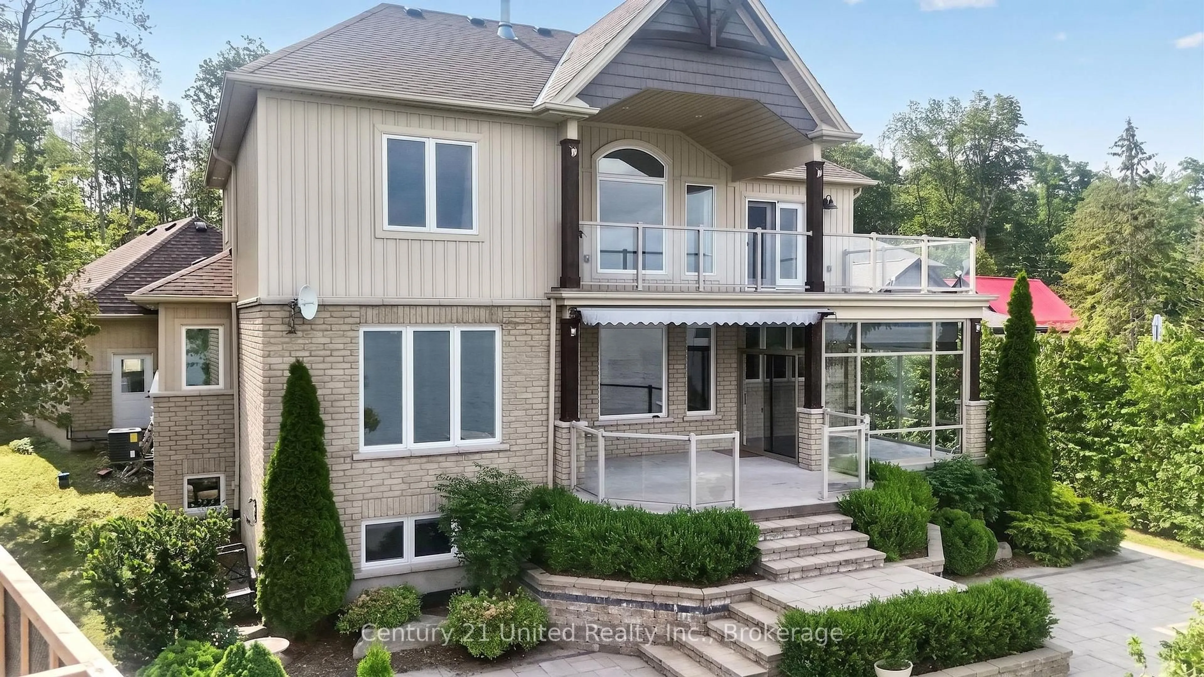 Home with vinyl exterior material, street for 19600 St Christophers Beach Road Lane, Scugog Ontario L0B 1L0