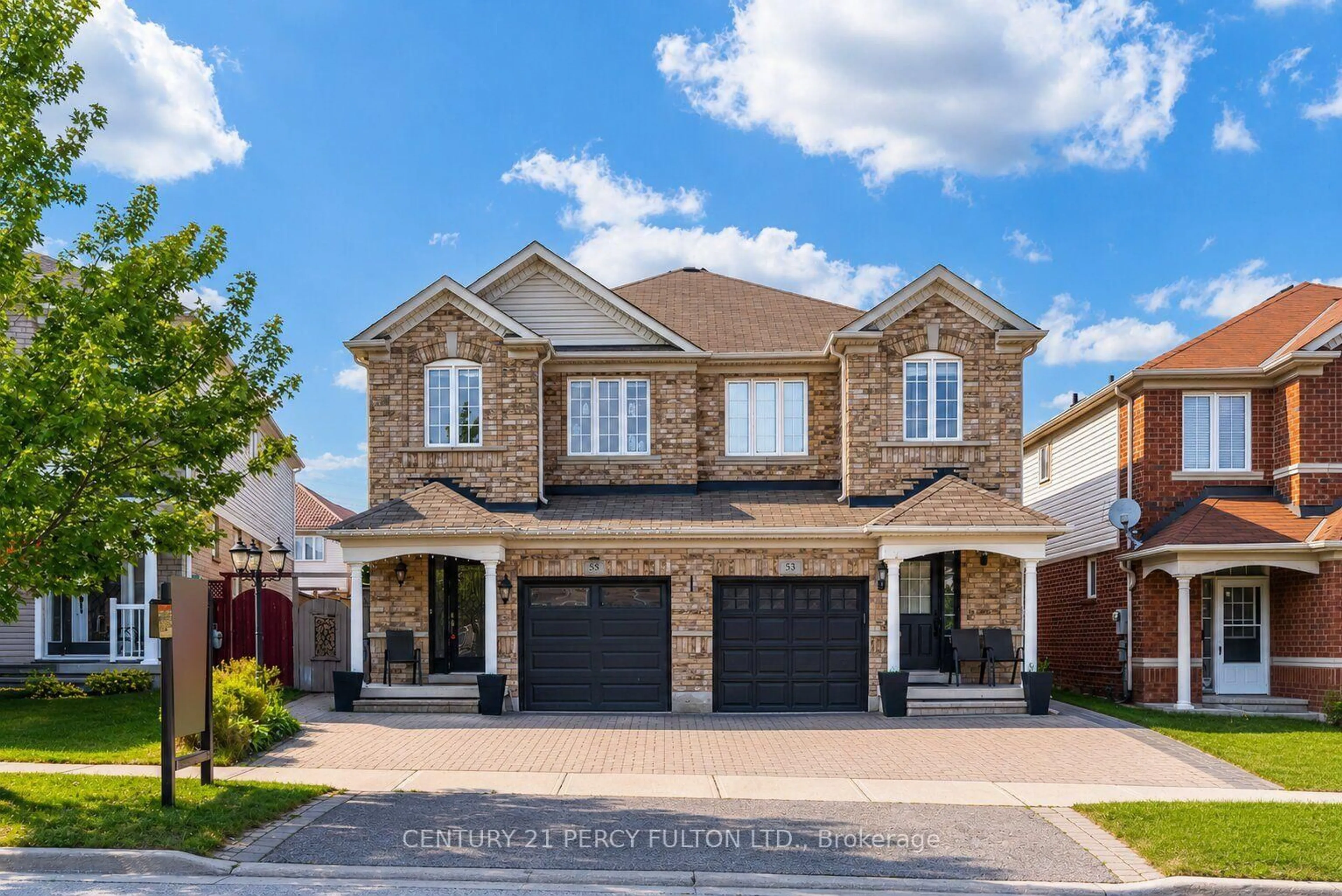 Home with brick exterior material, street for 55 Unsworth Cres, Ajax Ontario L1T 4X3