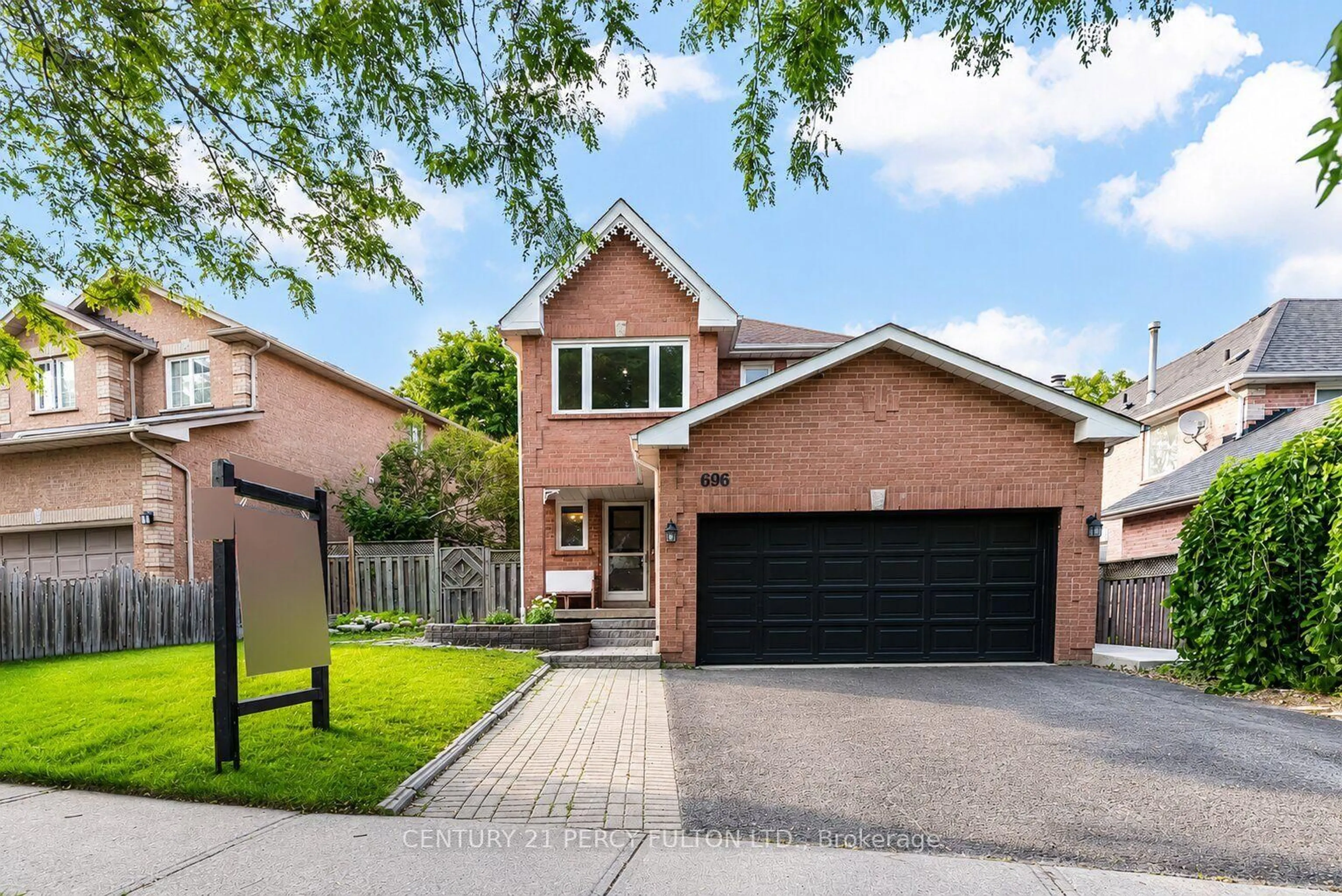 Home with brick exterior material, street for 696 Lamour Rd, Pickering Ontario L1V 6N9