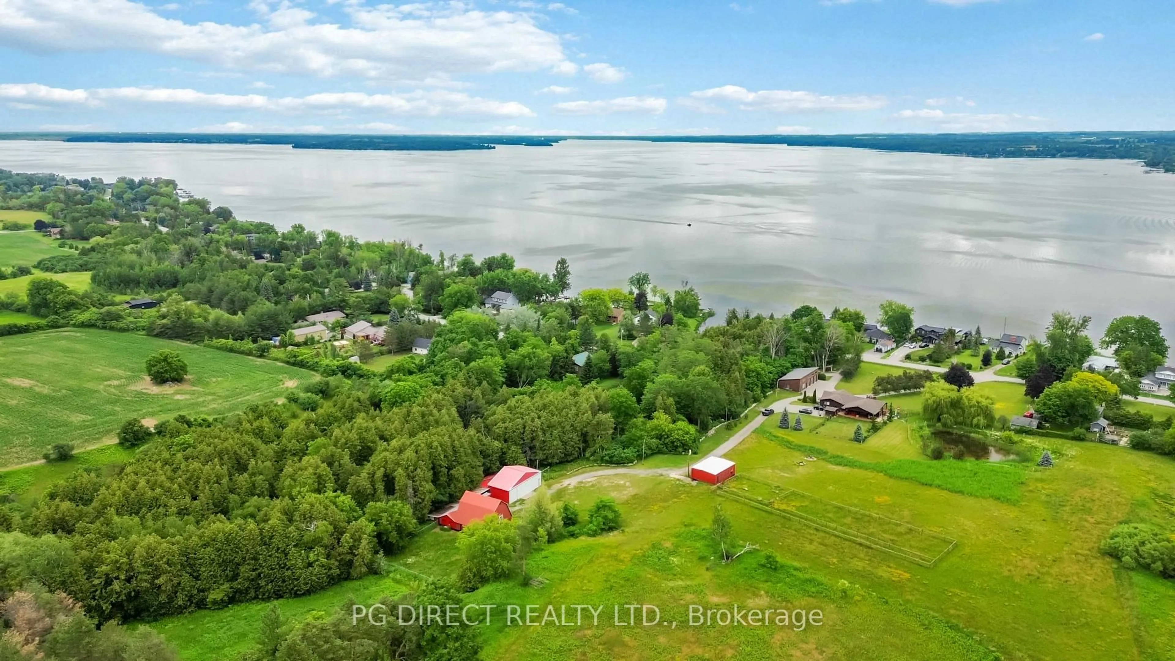 A pic from outside/outdoor area/front of a property/back of a property/a pic from drone, water/lake/river/ocean view for 120 Aldred Dr, Scugog Ontario L9L 1B4