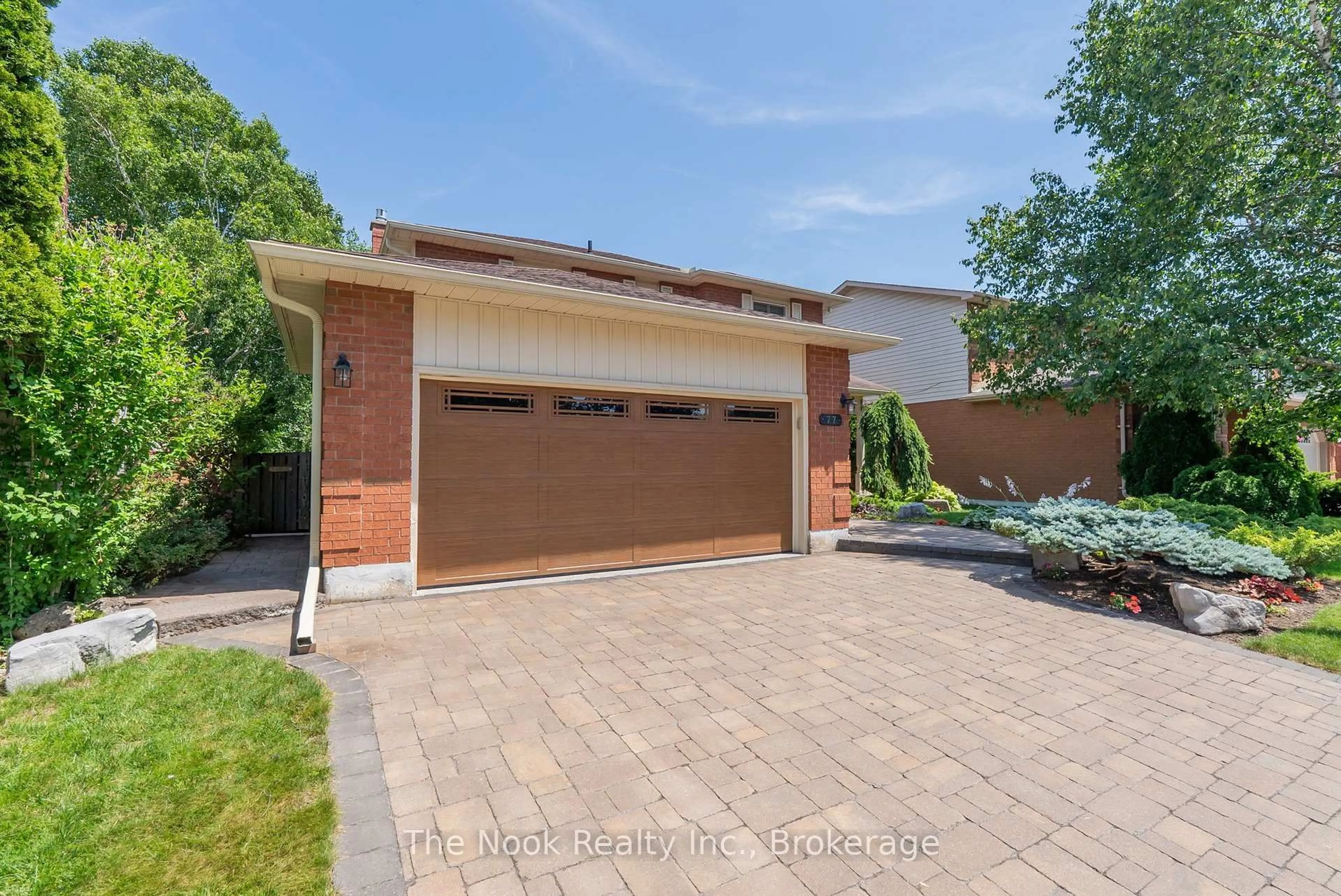 Home with brick exterior material, street for 77 Soper Creek Dr, Clarington Ontario L1C 4K6