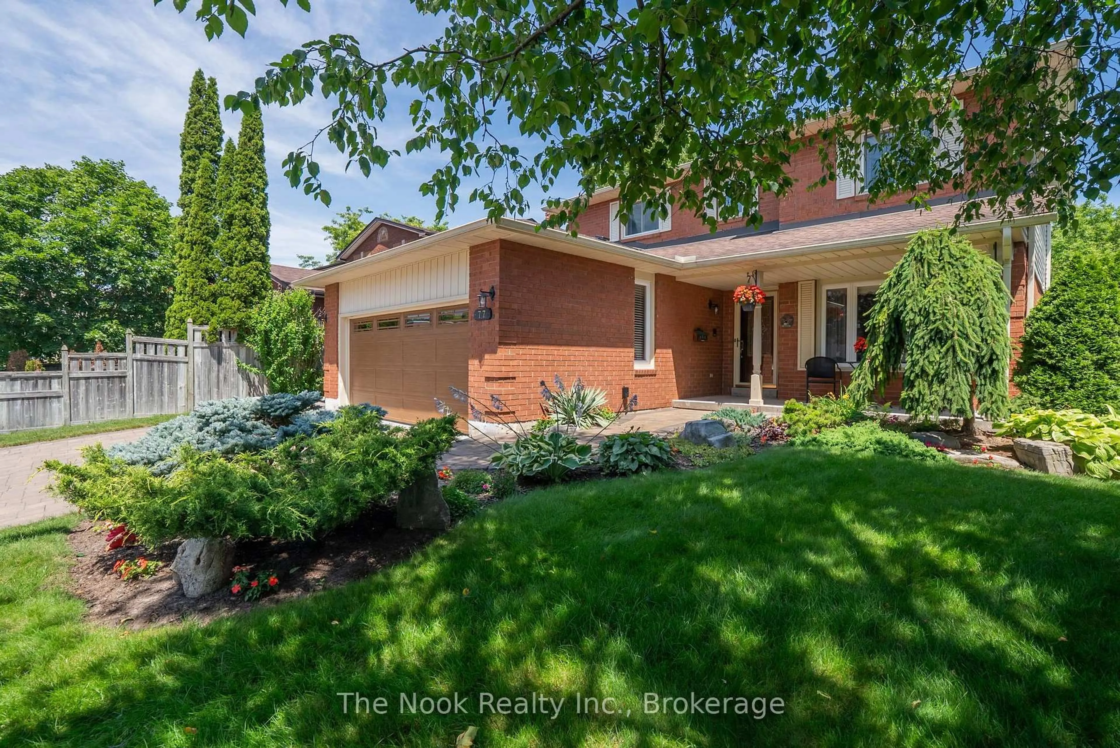 Home with brick exterior material, street for 77 Soper Creek Dr, Clarington Ontario L1C 4K6