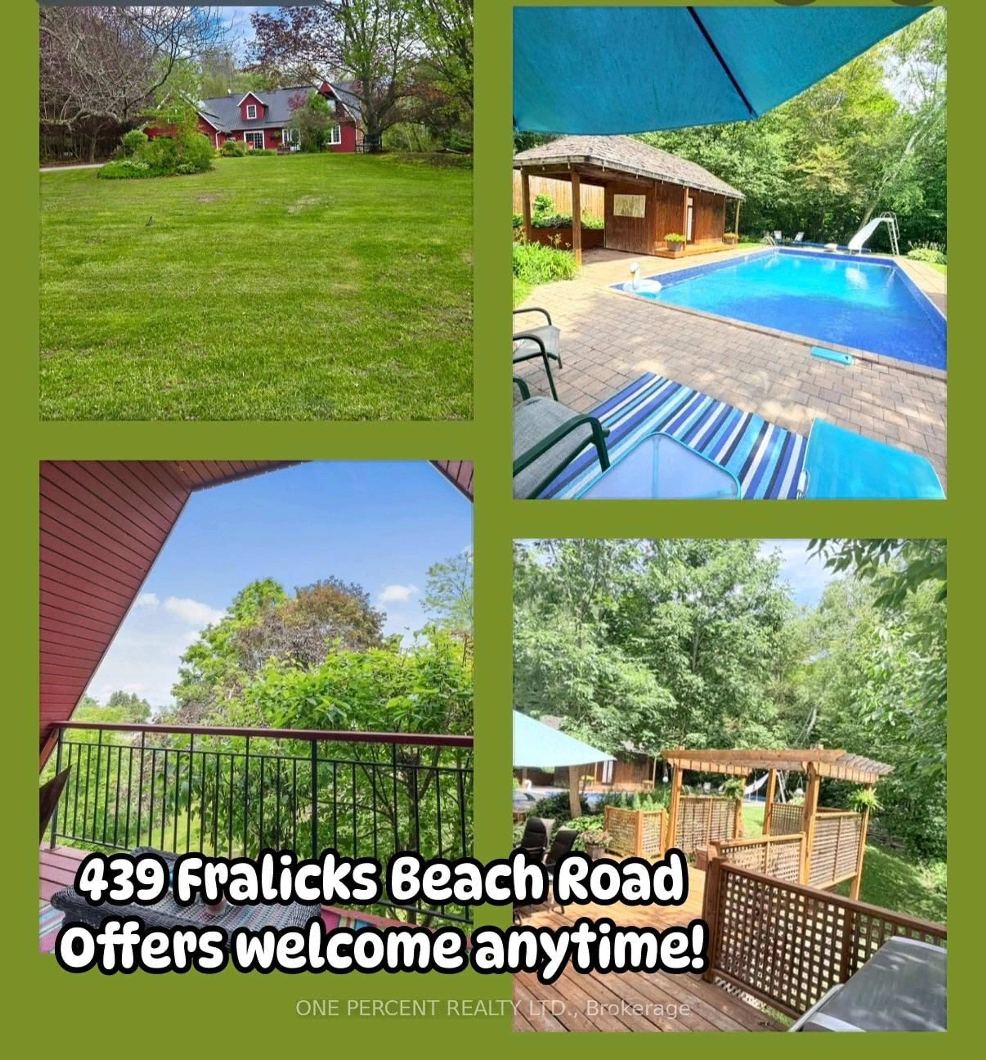 A pic from outside/outdoor area/front of a property/back of a property/a pic from drone, water/lake/river/ocean view for 439 Fralicks Beach Rd, Scugog Ontario L9L 1B6
