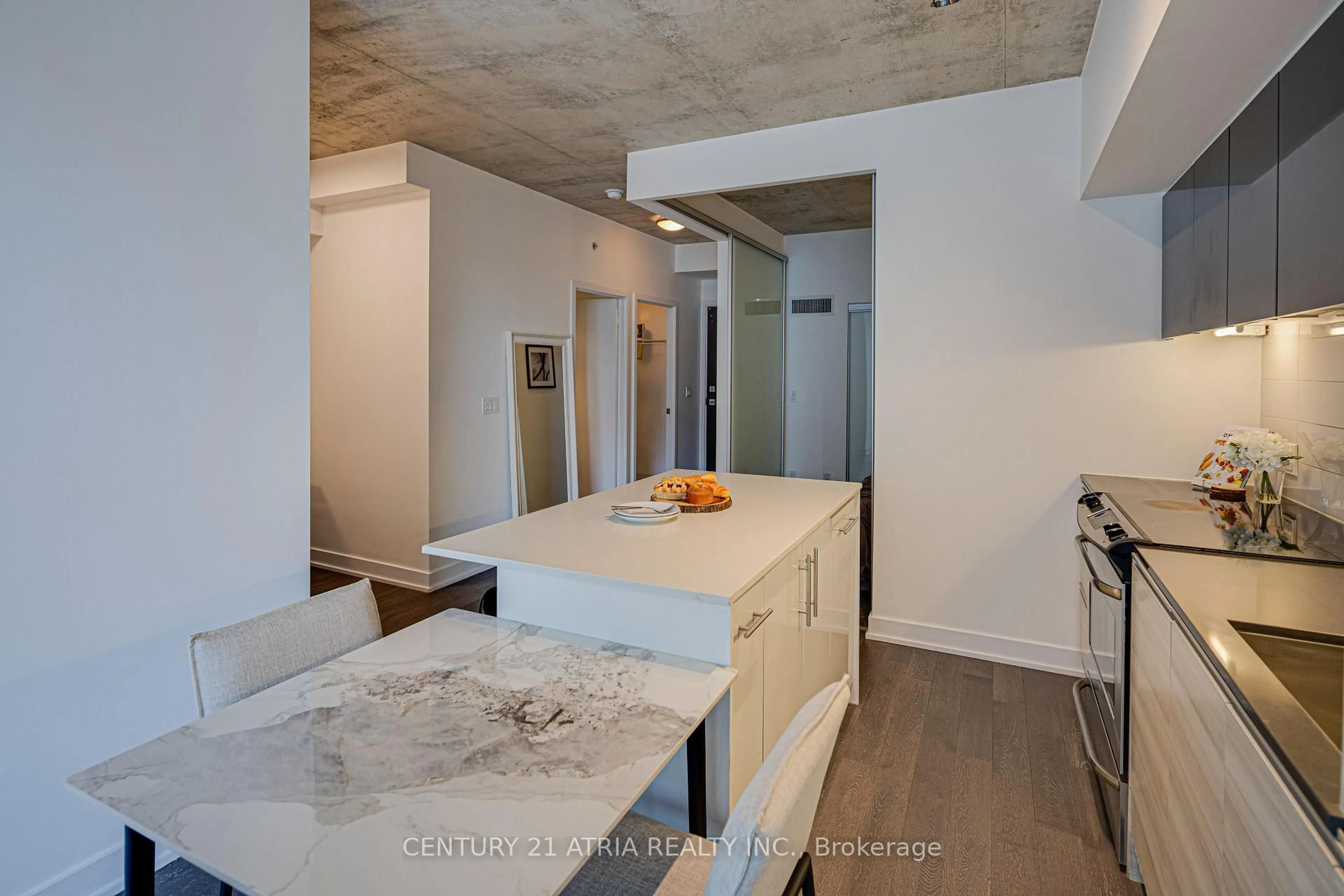 Open concept kitchen, unknown for 1190 Dundas St #513, Toronto Ontario M4M 0C5