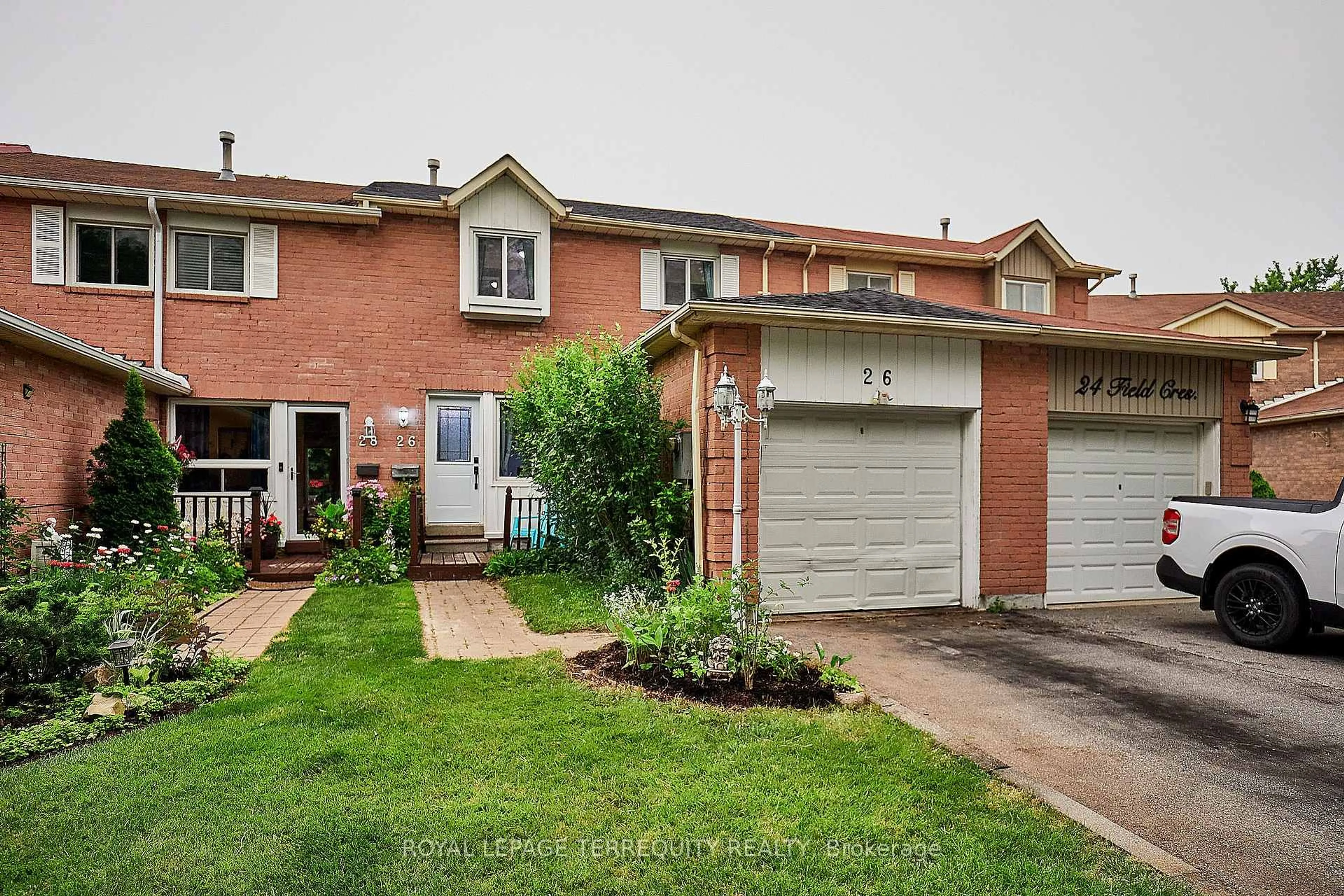Home with brick exterior material, street for 26 Field Cres, Ajax Ontario L1Z 1A8