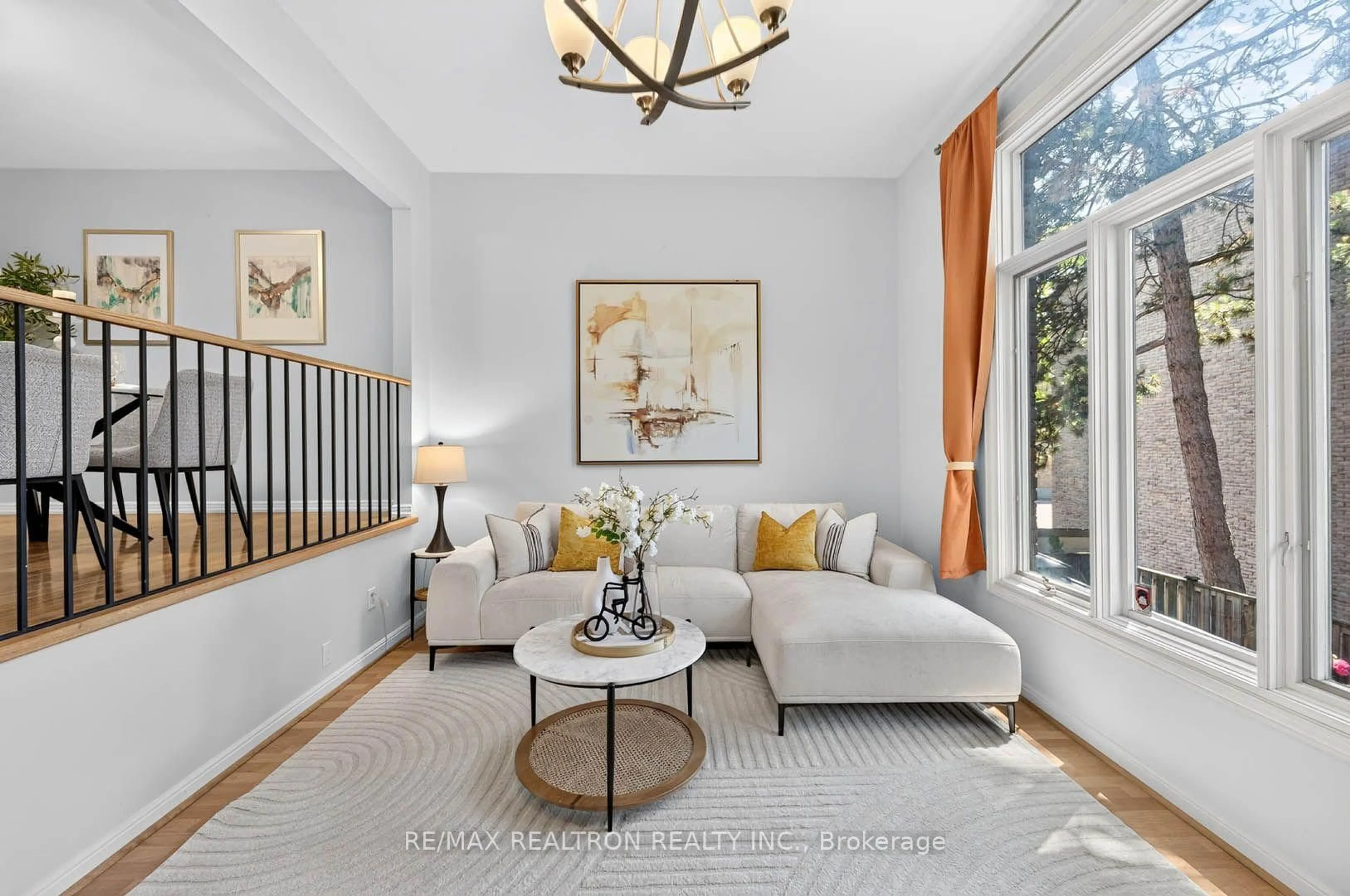 Living room with furniture, unknown for 100 Burrows Hall Blvd #36, Toronto Ontario M1B 1M7