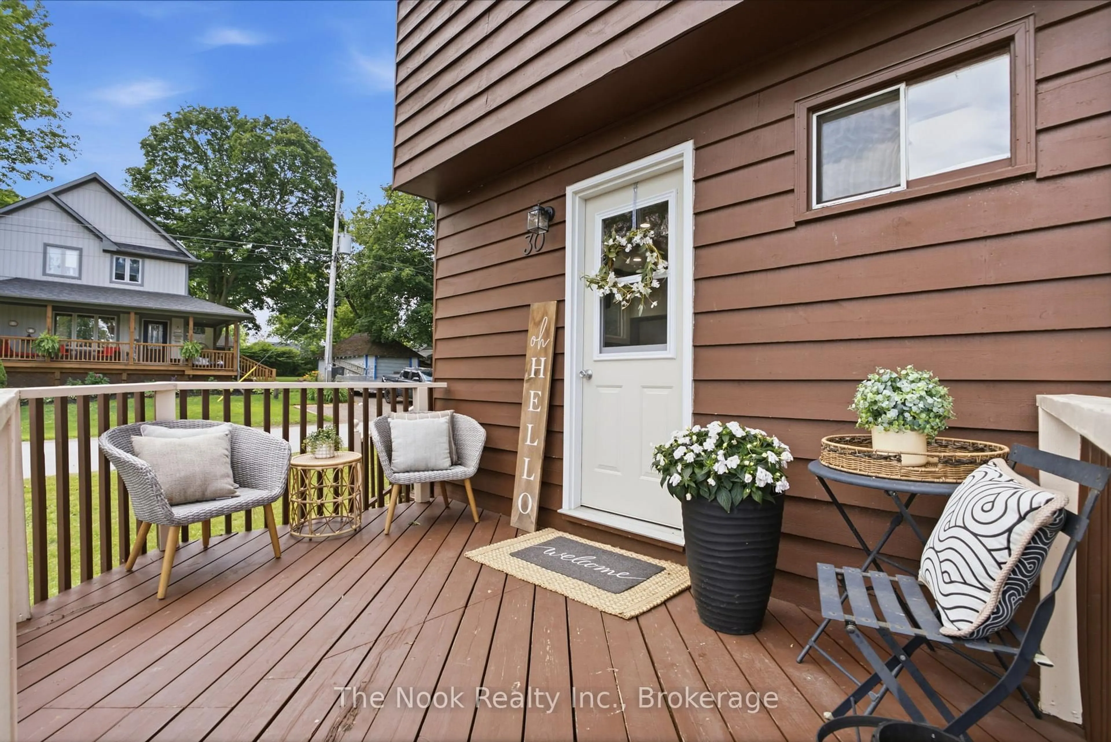 Home with vinyl exterior material, street for 30 Lakeview Ave, Scugog Ontario L0B 1E0