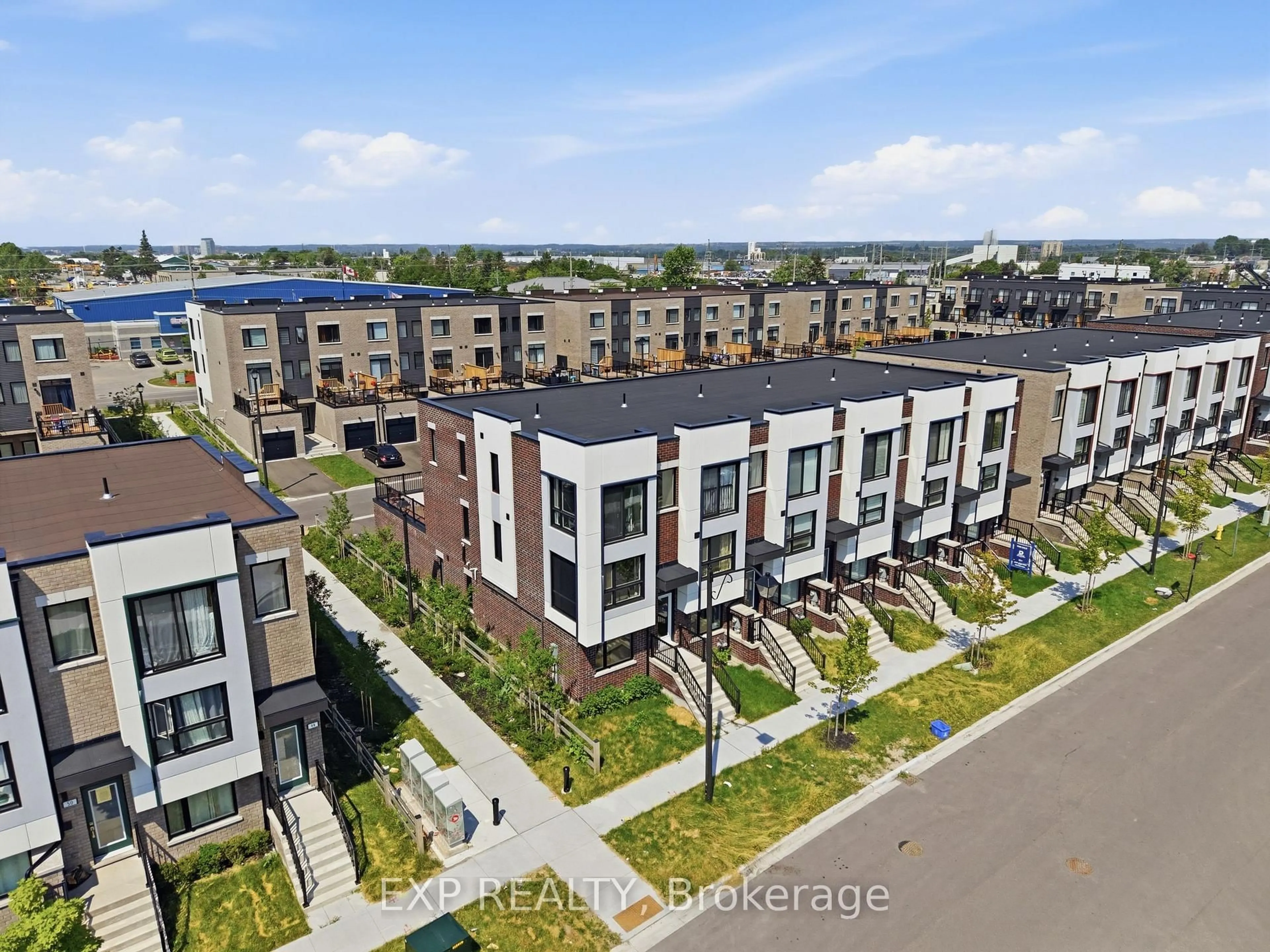 A pic from outside/outdoor area/front of a property/back of a property/a pic from drone, unknown for 46 Bateson St, Ajax Ontario L1S 7M3