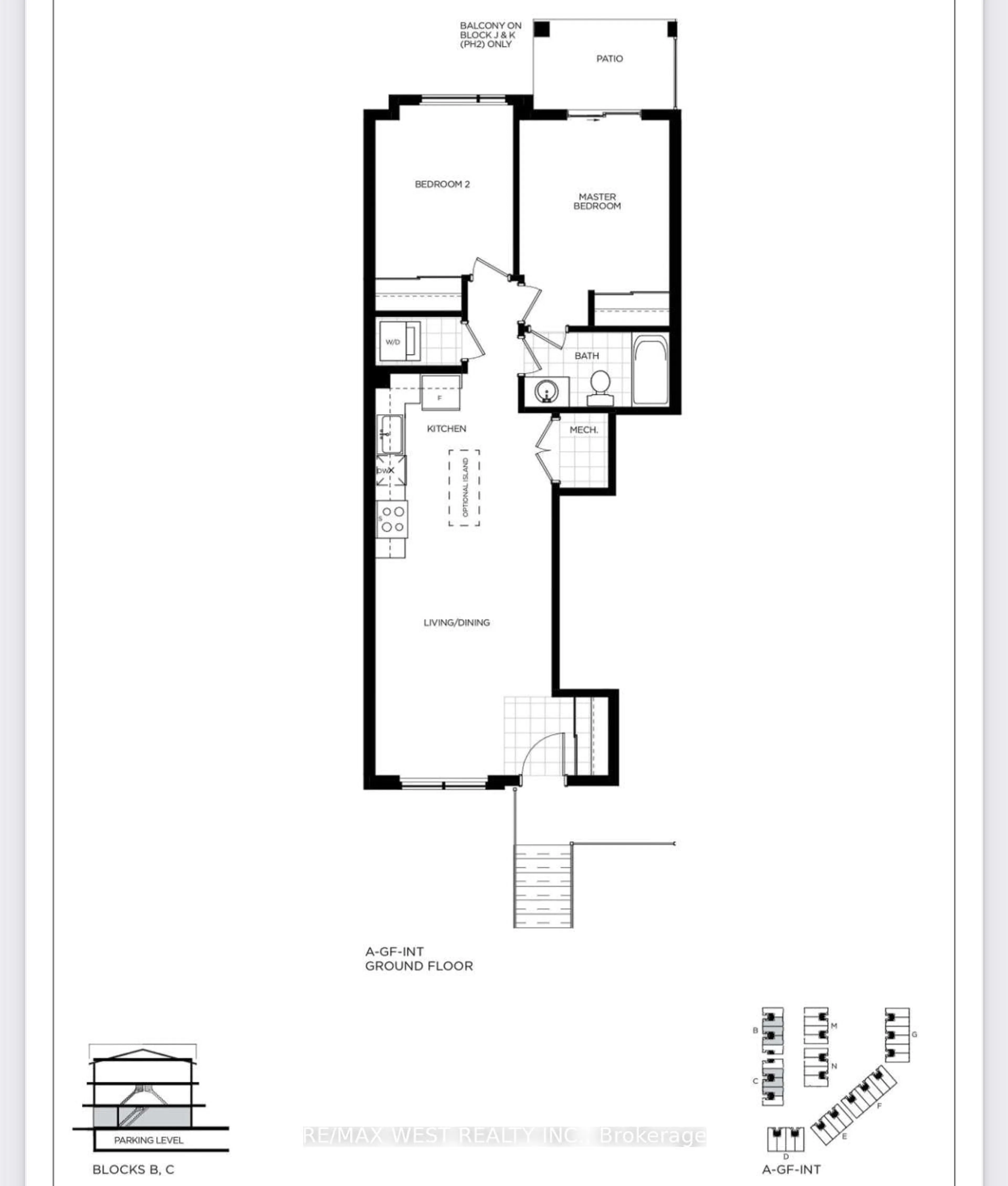 Floor plan for 2635 William Jackson Dr #404, Pickering Ontario L1X 0L3