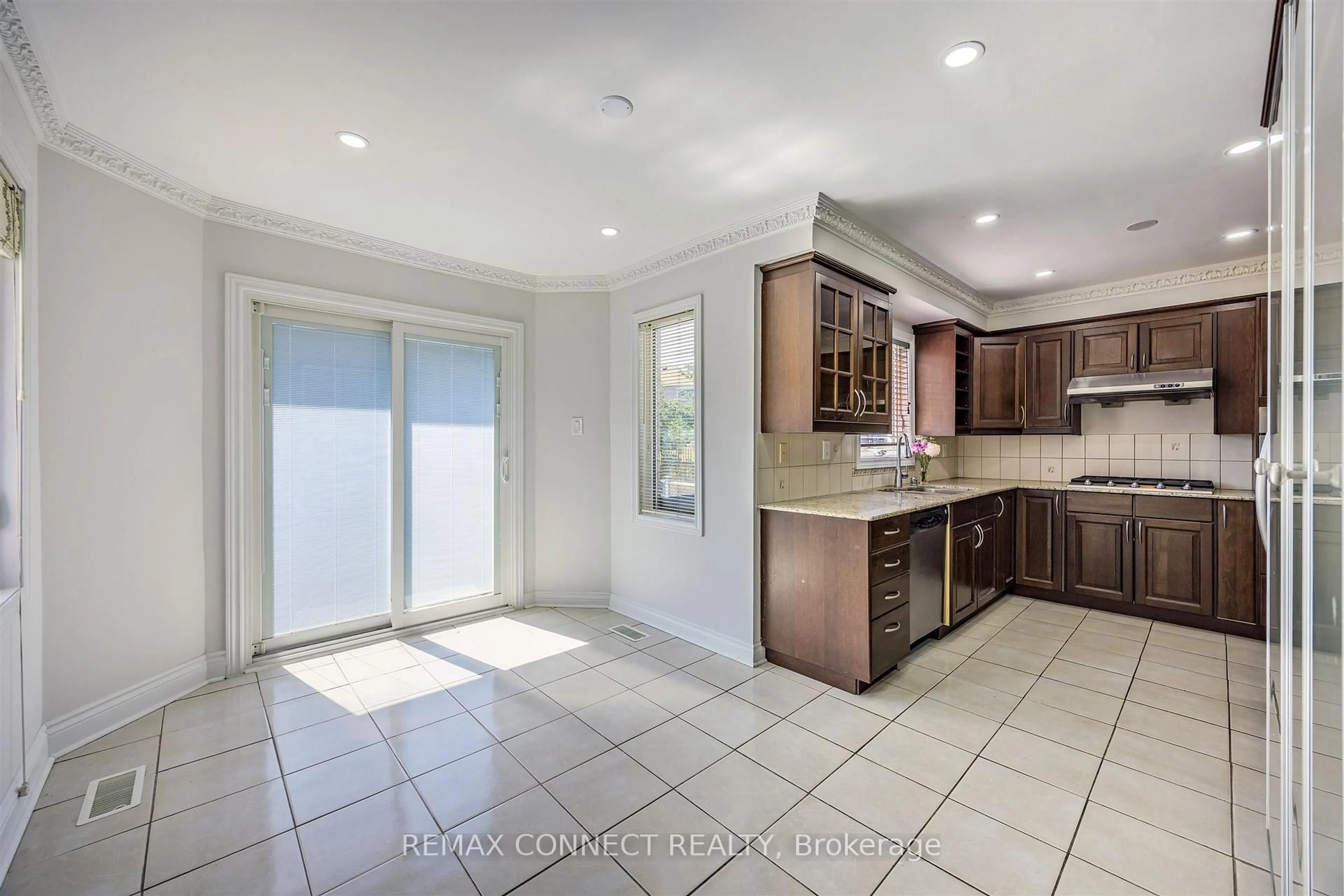 Open concept kitchen, ceramic/tile floor for 12 Bingley Rd, Toronto Ontario M1X 1L1