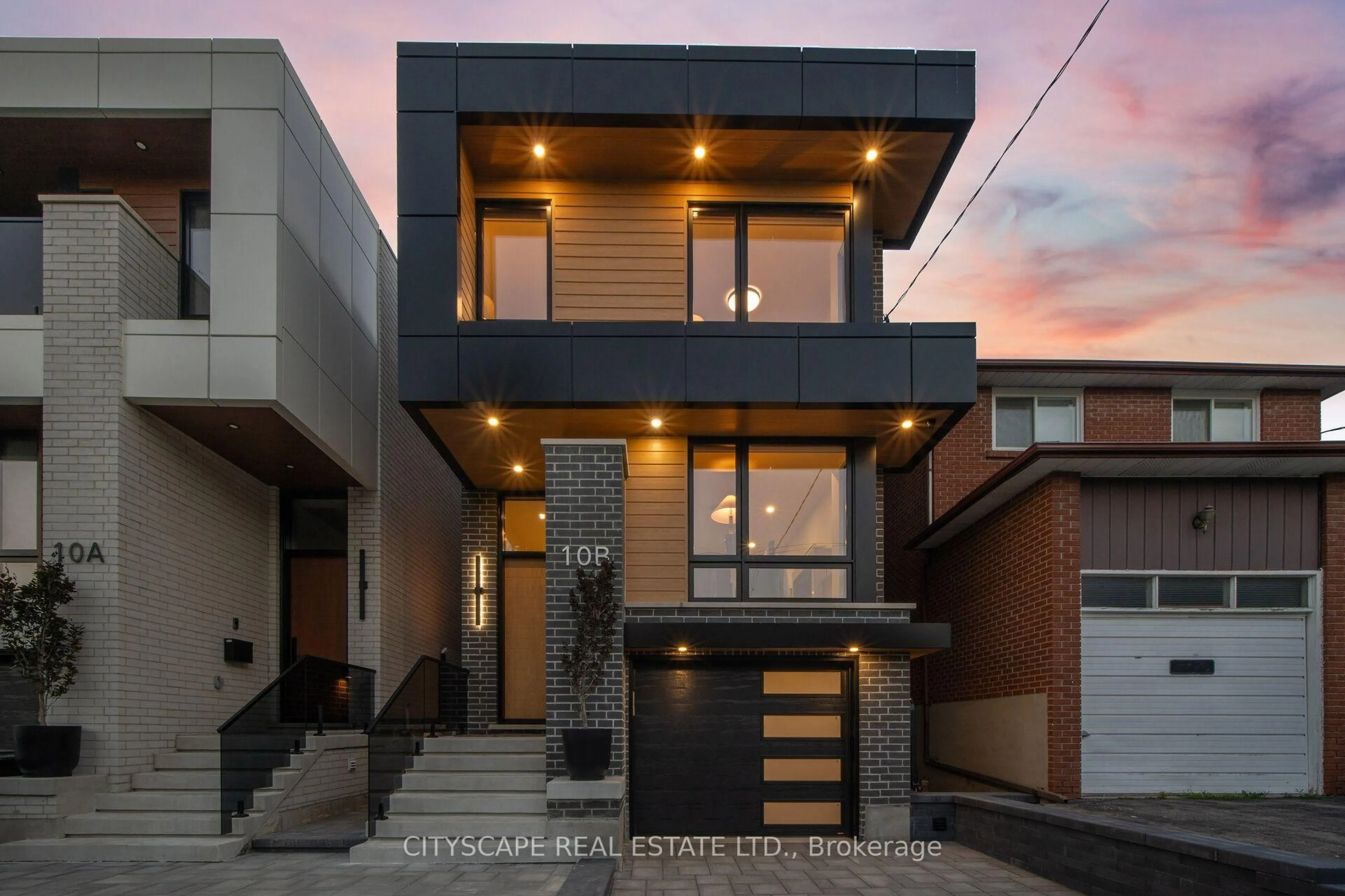 Home with brick exterior material, street for 10B Holmstead Ave, Toronto Ontario M4B 1T1