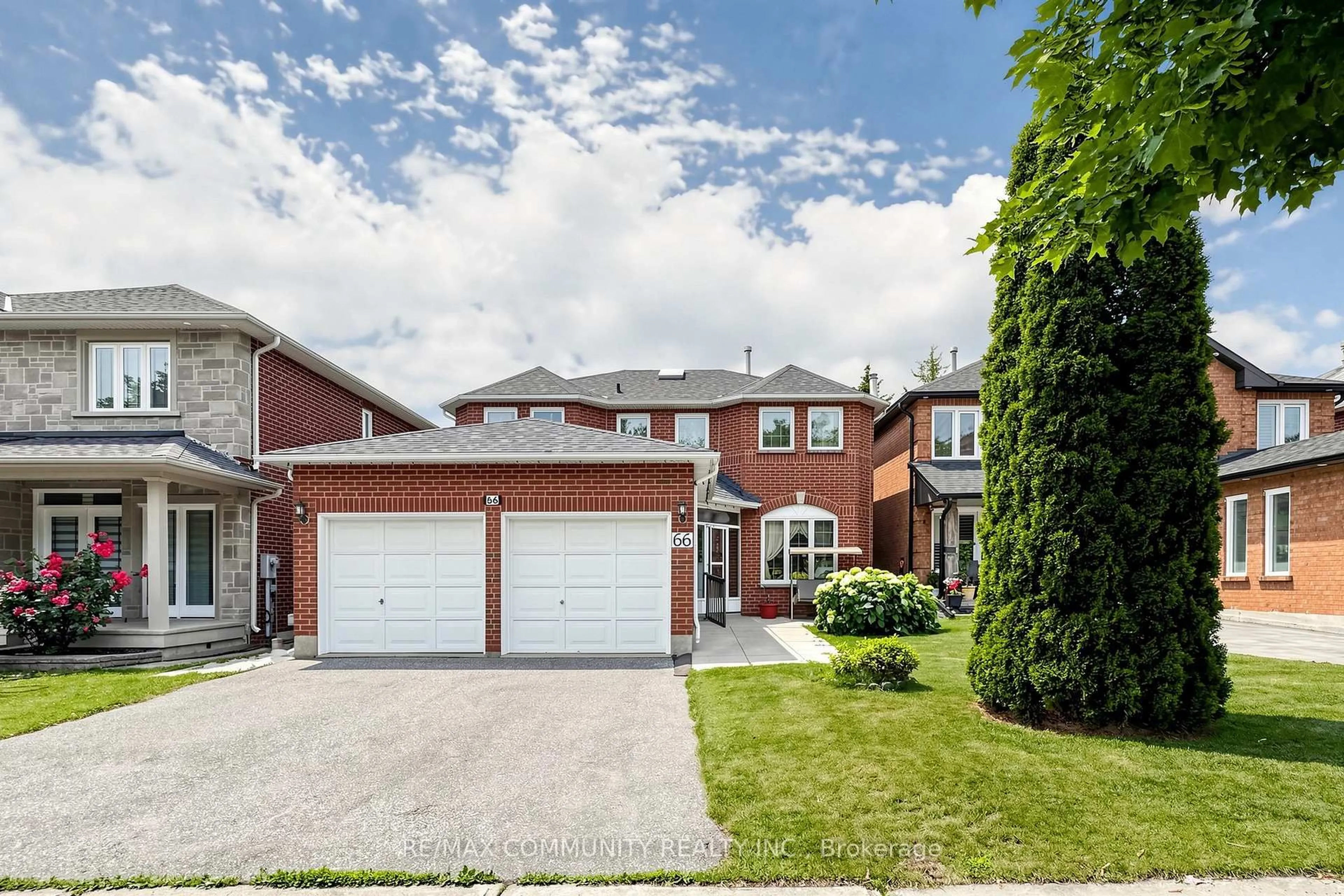 Home with brick exterior material, street for 66 Wandering Tr, Toronto Ontario M1X 1J8