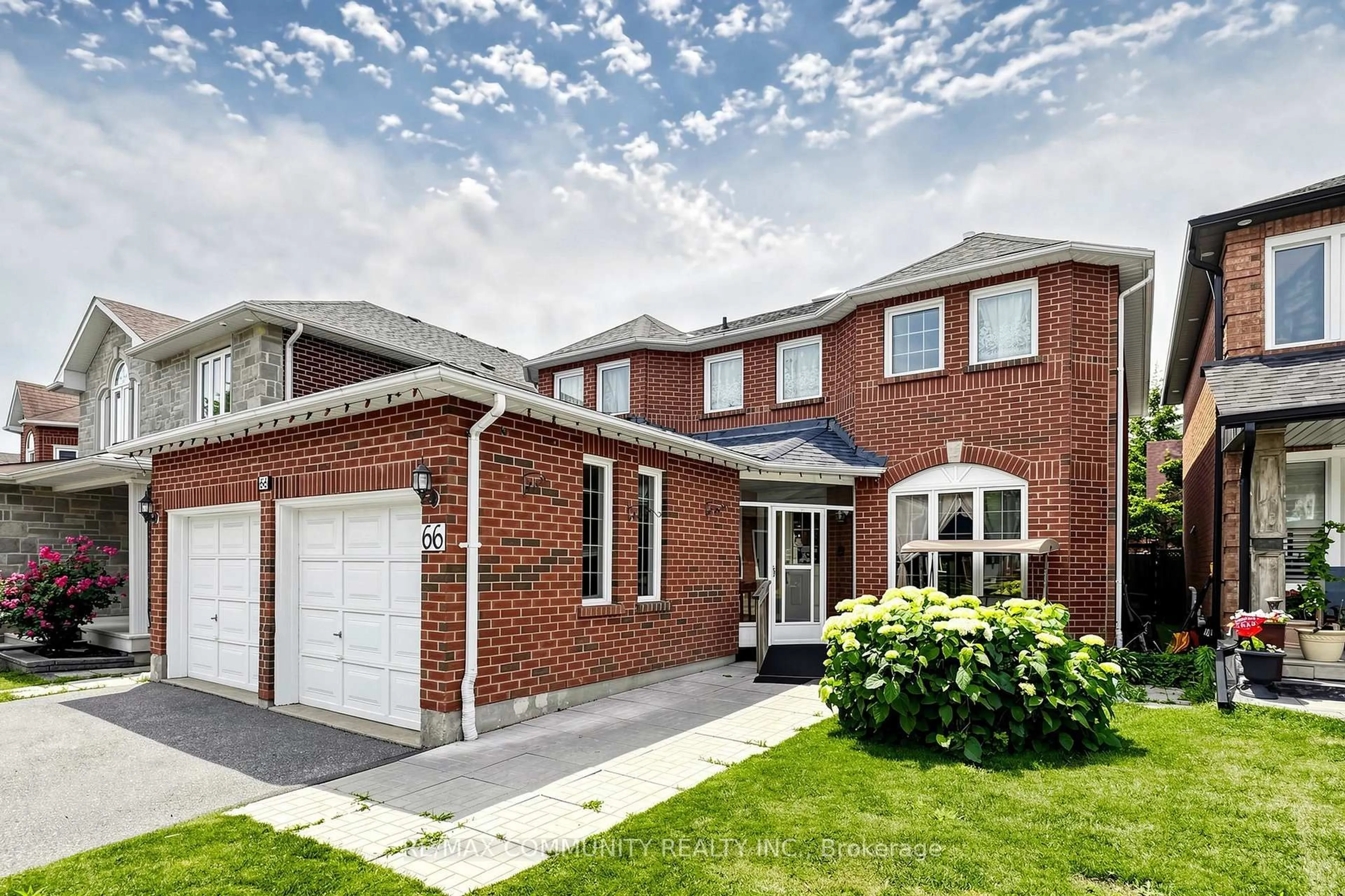 Home with brick exterior material, street for 66 Wandering Tr, Toronto Ontario M1X 1J8