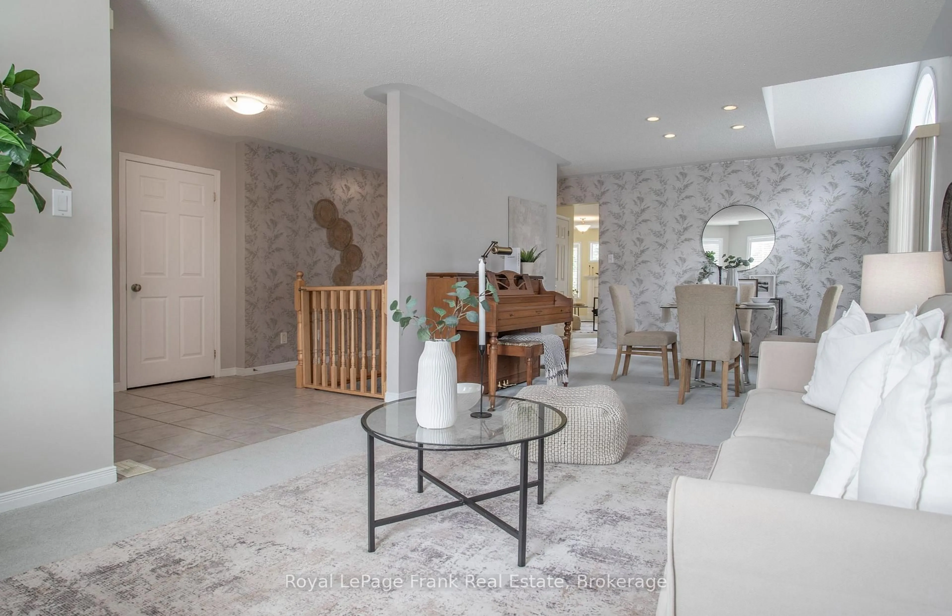 Living room with furniture, ceramic/tile floor for 1477 Greenvalley Tr, Oshawa Ontario L1K 2N5