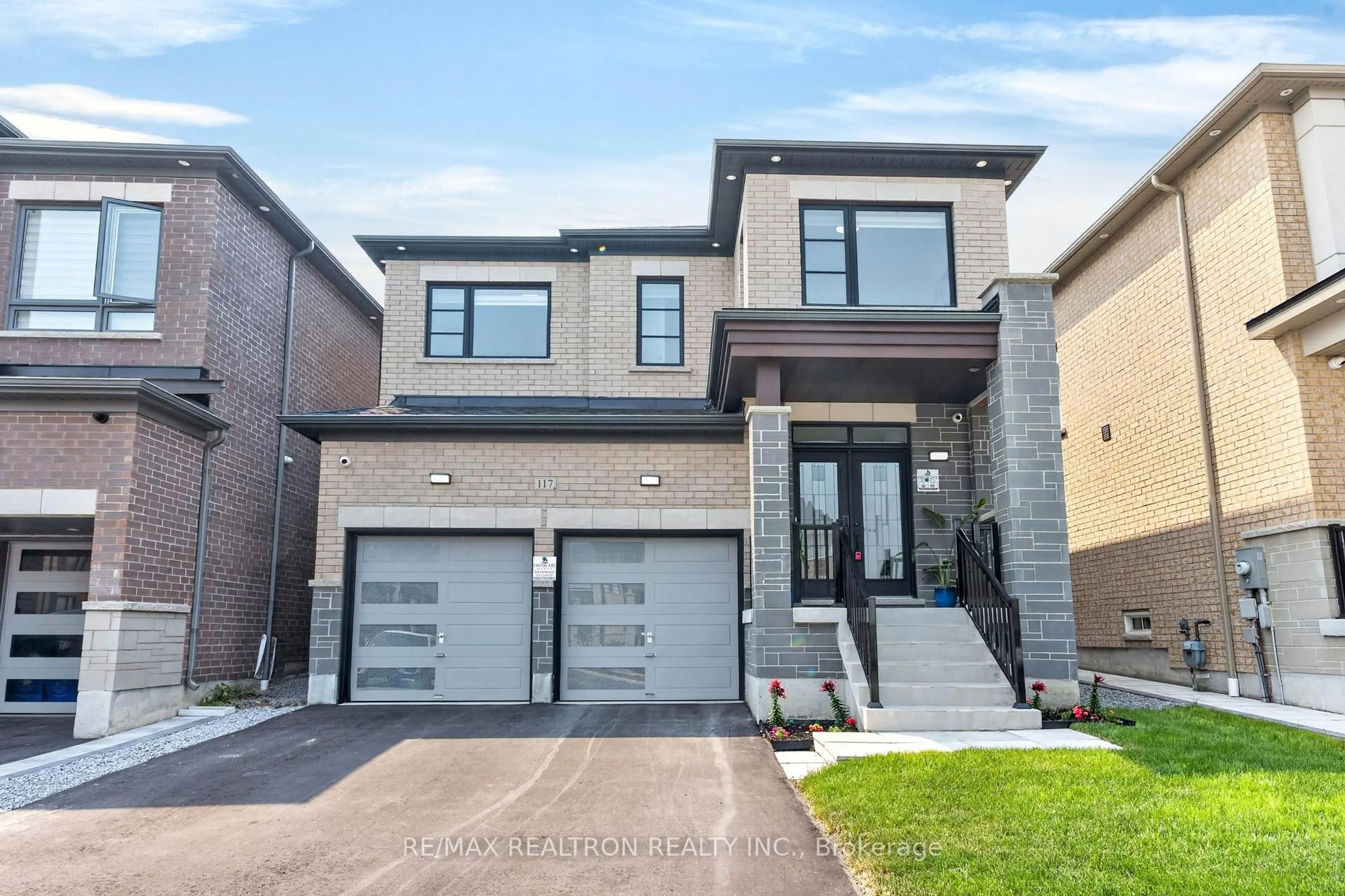 Home with brick exterior material, street for 117 Micklefield Ave, Whitby Ontario L1P 0L3